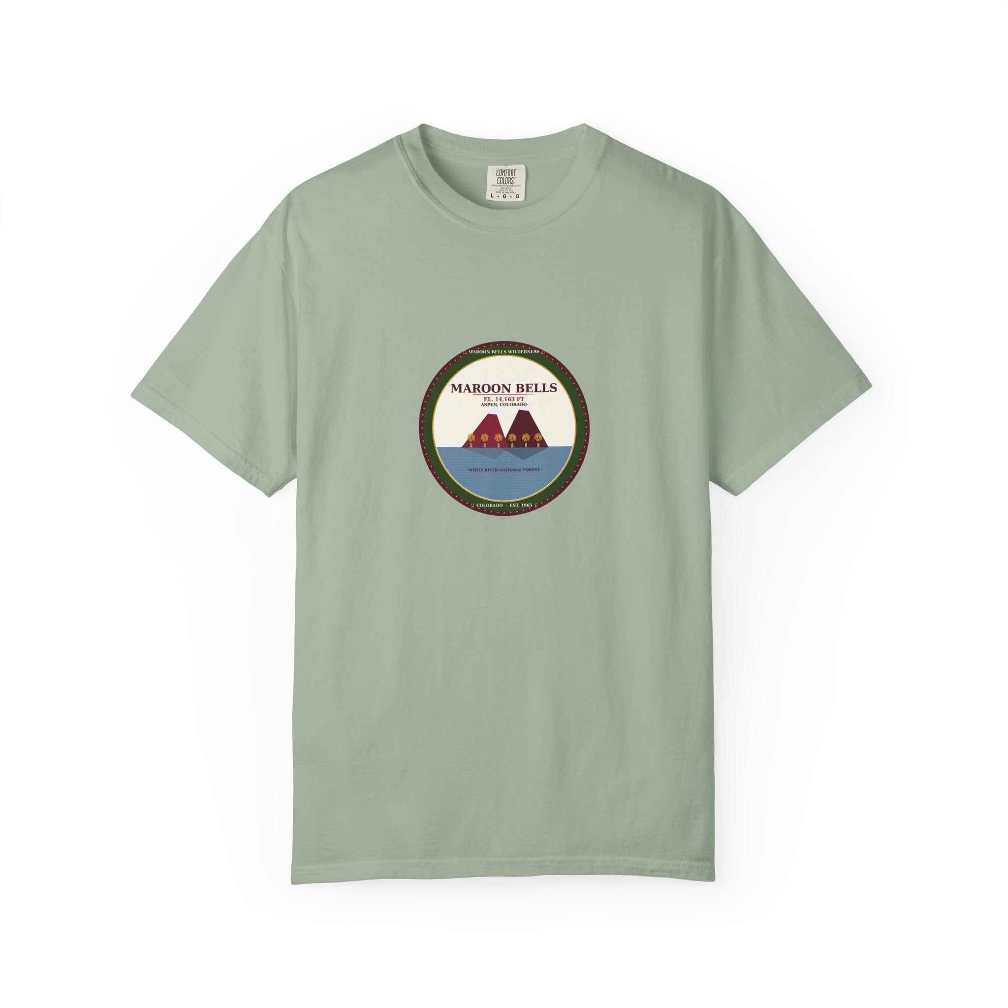 Maroon Bells Badge Tee — Colorado 14er