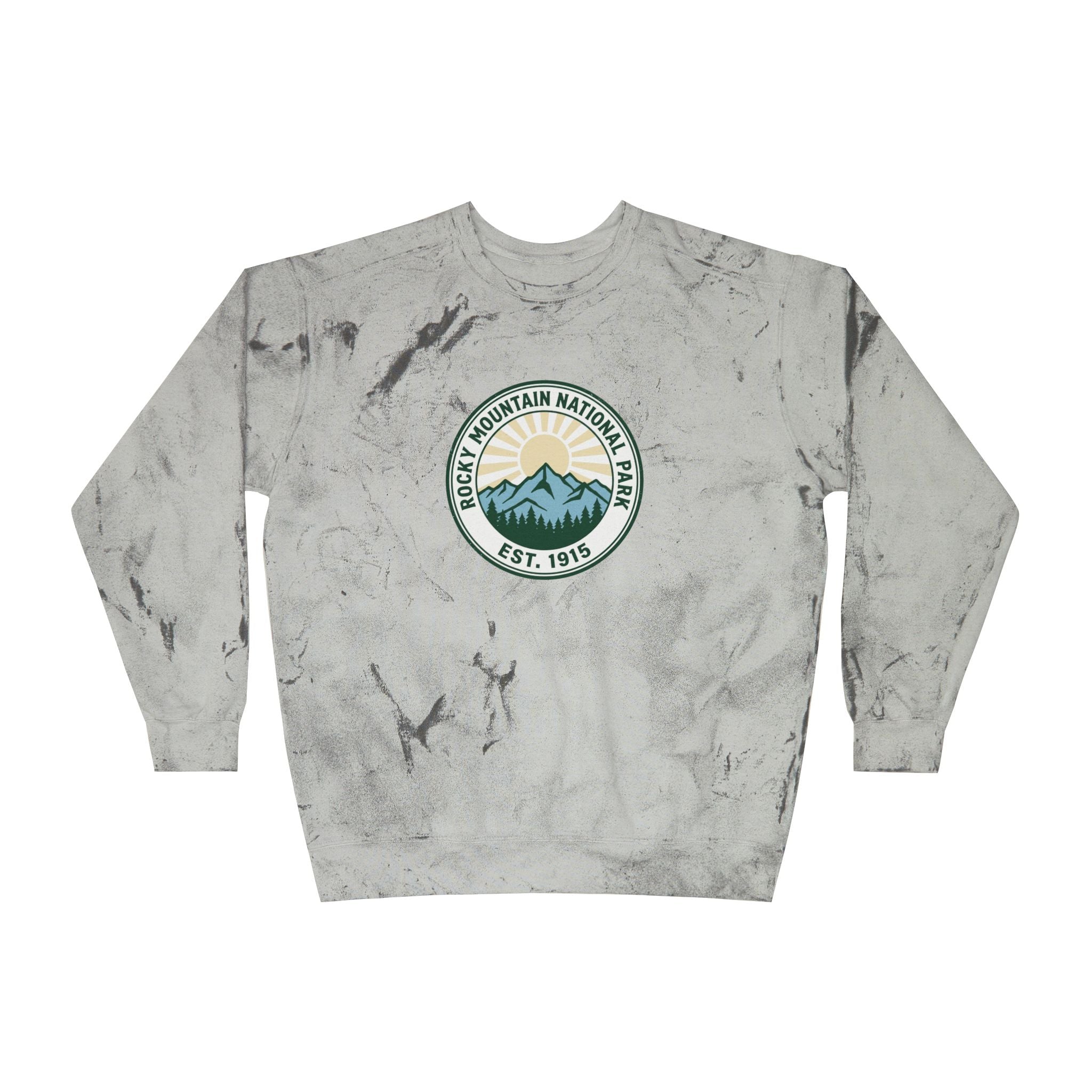 Rocky Mountain National Park Crewneck Sweatshirt | Vintage EST. 1915 Colorado Mountain Pullover