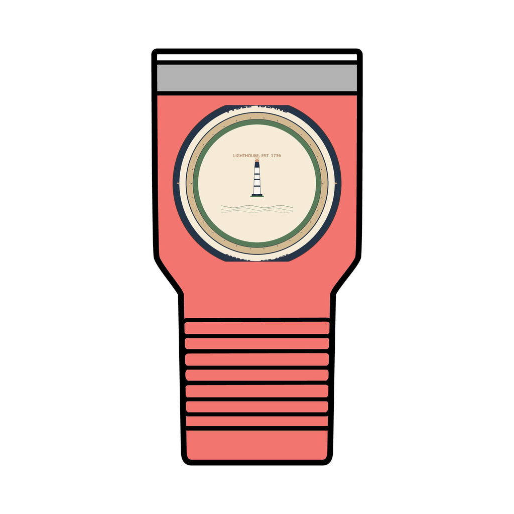 Tybee Island 30oz Tumbler | Tybee Lighthouse Badge | Georgia