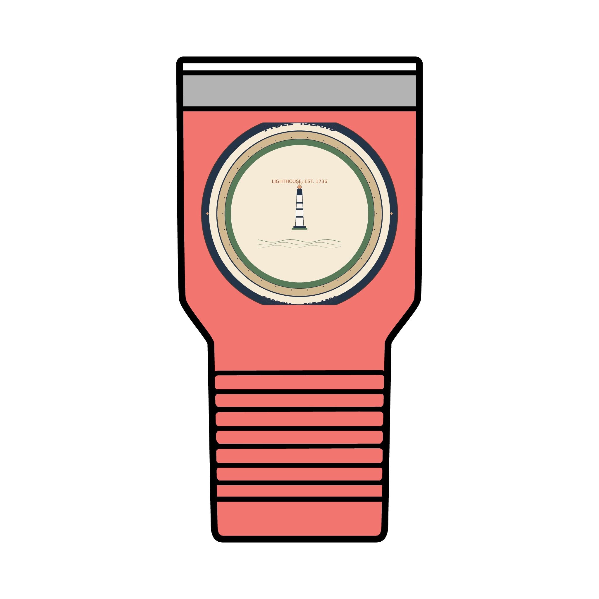 Tybee Island 30oz Tumbler | Tybee Lighthouse Badge | Georgia
