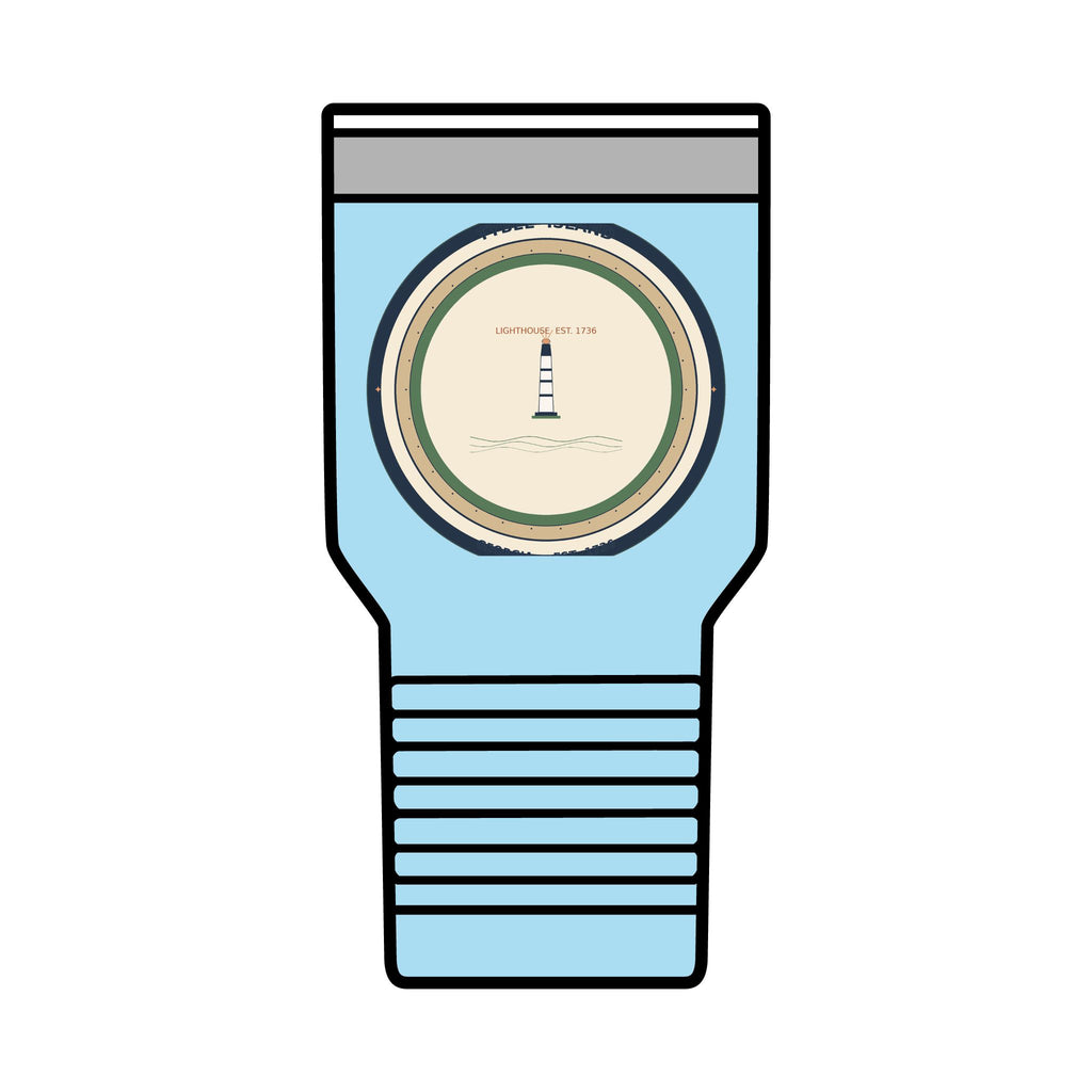 Tybee Island 30oz Tumbler | Tybee Lighthouse Badge | Georgia