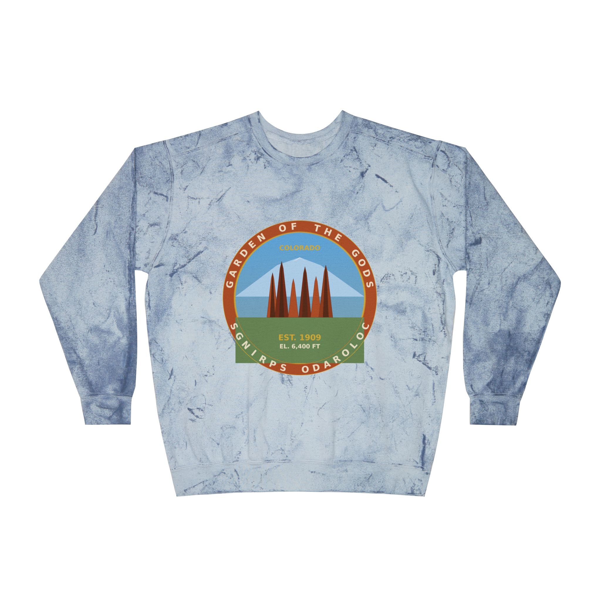 Garden of the Gods Colorado Badge Crewneck Sweatshirt