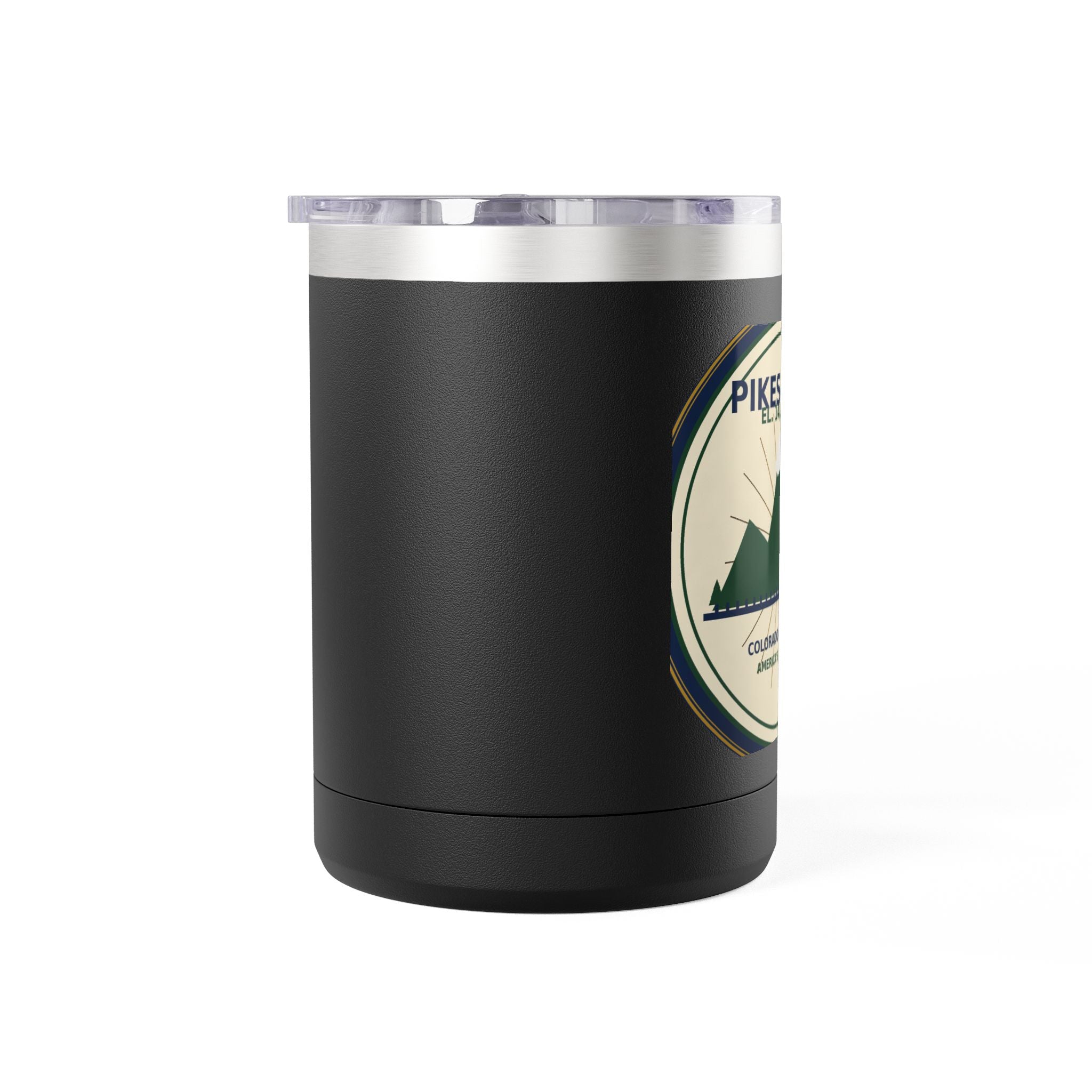Pikes Peak Travel Mug | Vintage Colorado Mountain Badge 15oz