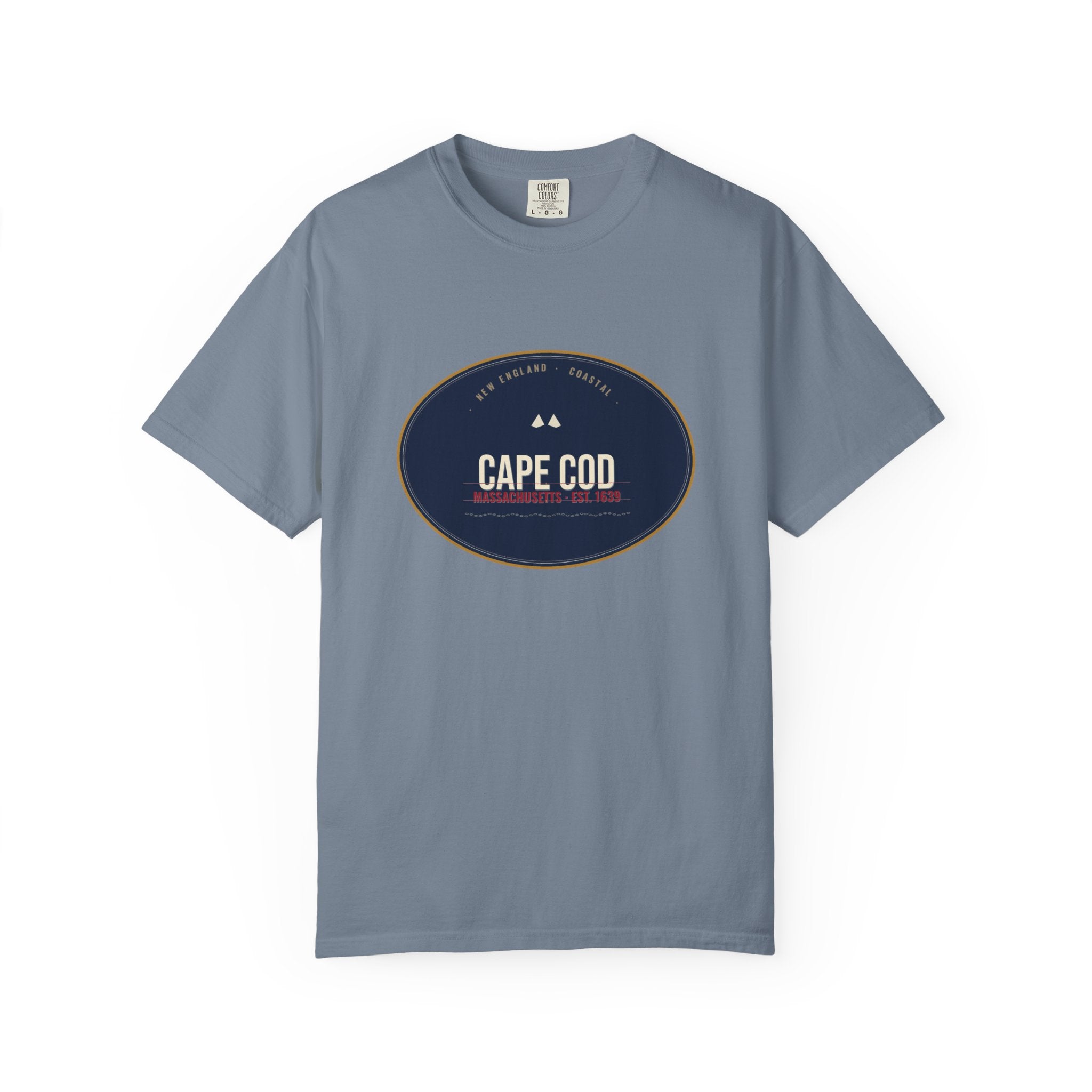 Cape Cod Tee | Vintage Massachusetts Badge | Comfort Colors