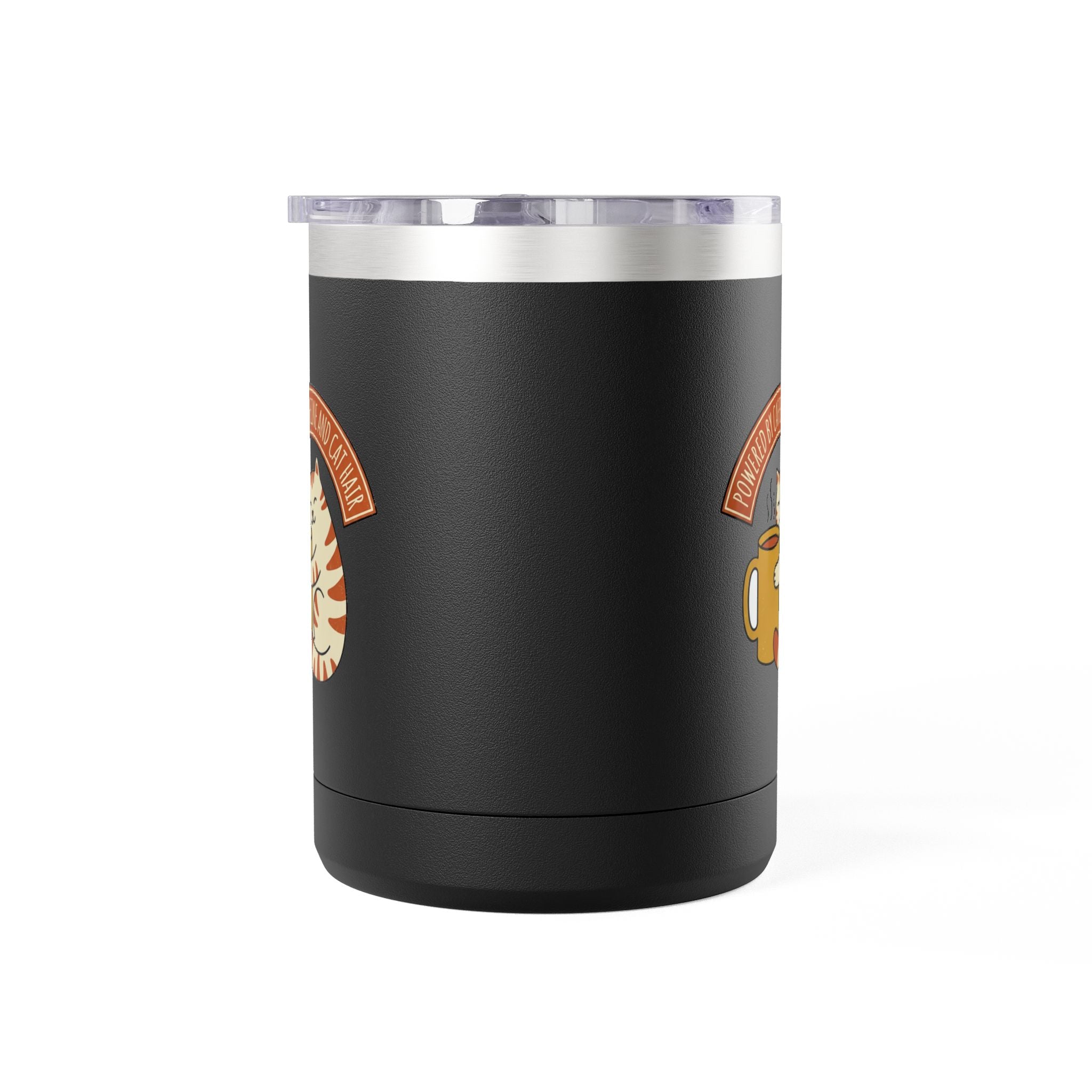 Cat Coffee Powered by Caffeine — 15oz Travel Mug