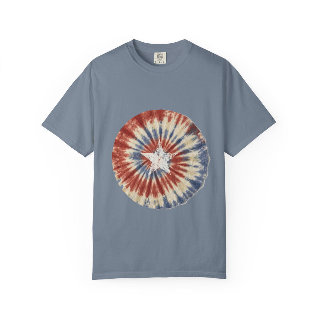 Tie-Dye Stars & Stripes Garment-Dyed Tee | Comfort Colors | 4th of July USA 250