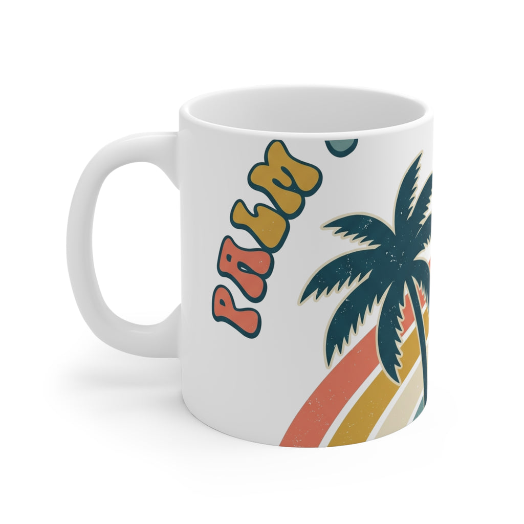 Palm Trees & 80 Degrees Coffee Mug 11oz