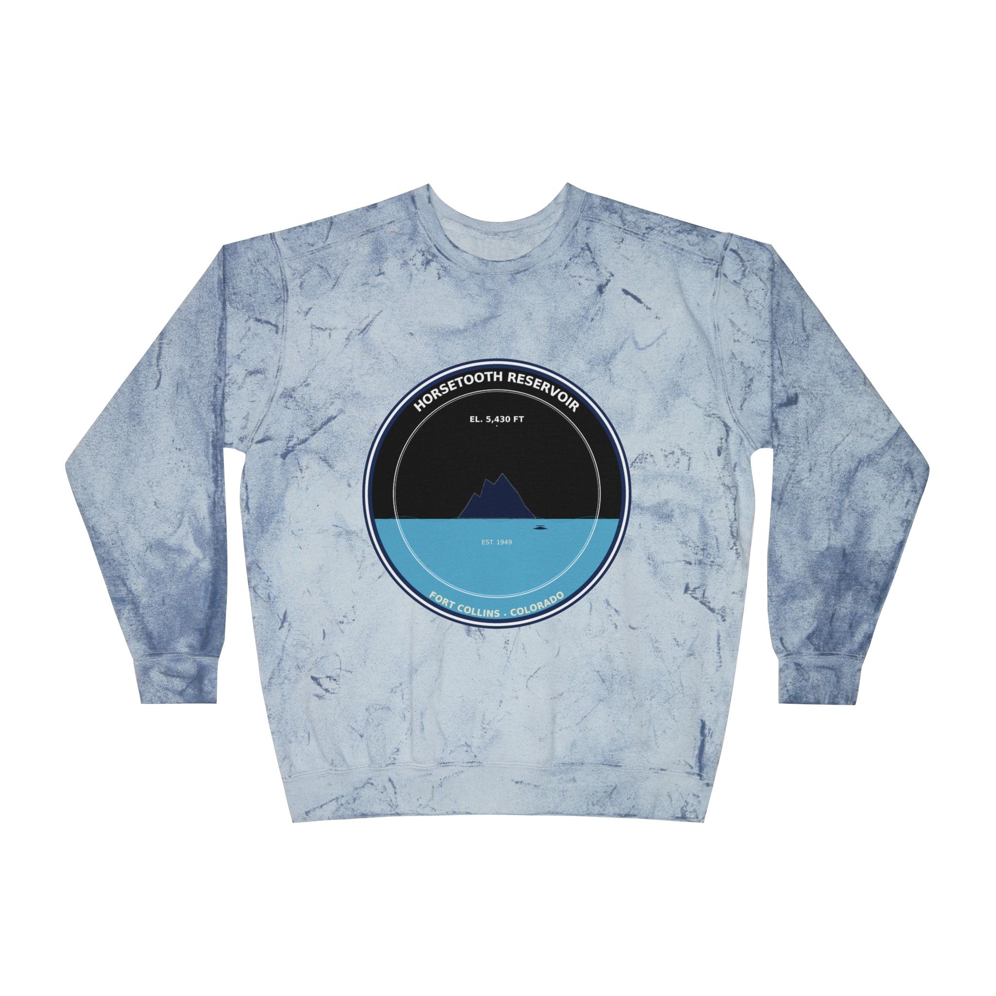 Horsetooth Reservoir Colorado Crewneck Sweatshirt | Fort Collins CO Souvenir