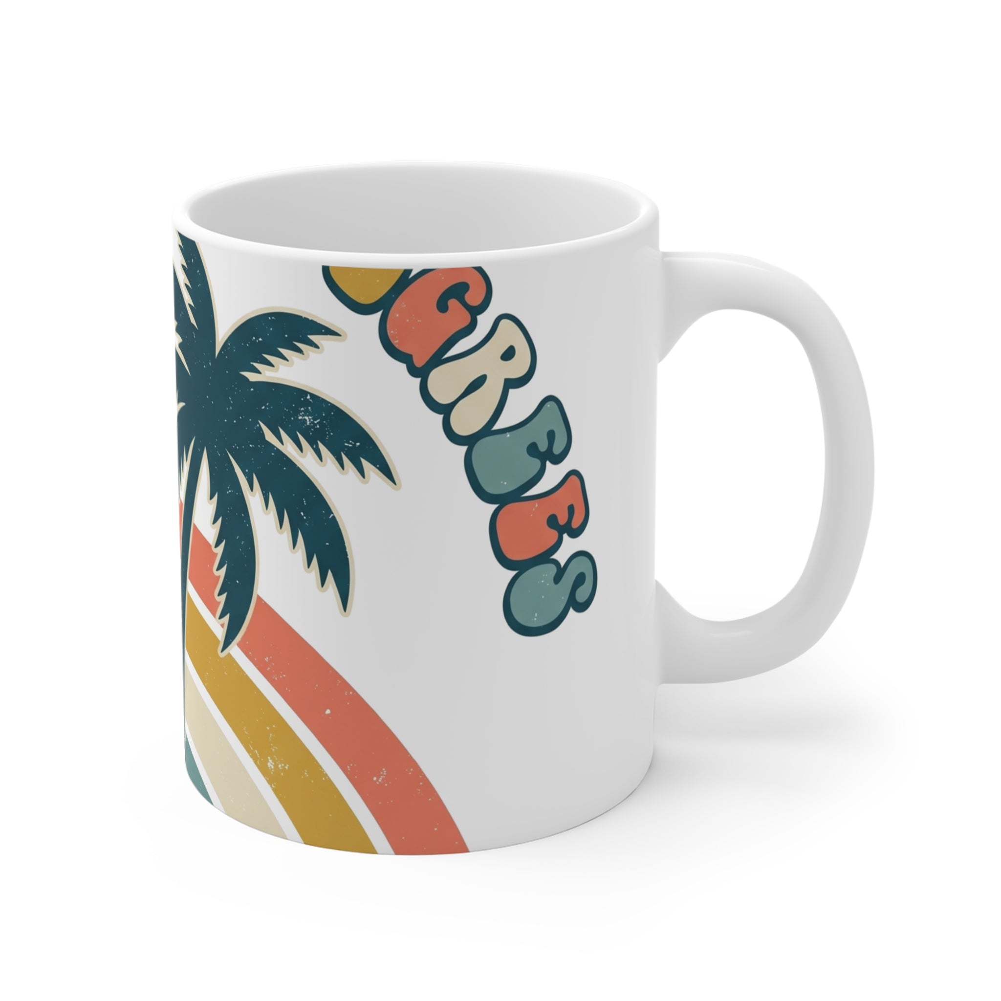 Palm Trees & 80 Degrees Coffee Mug 11oz