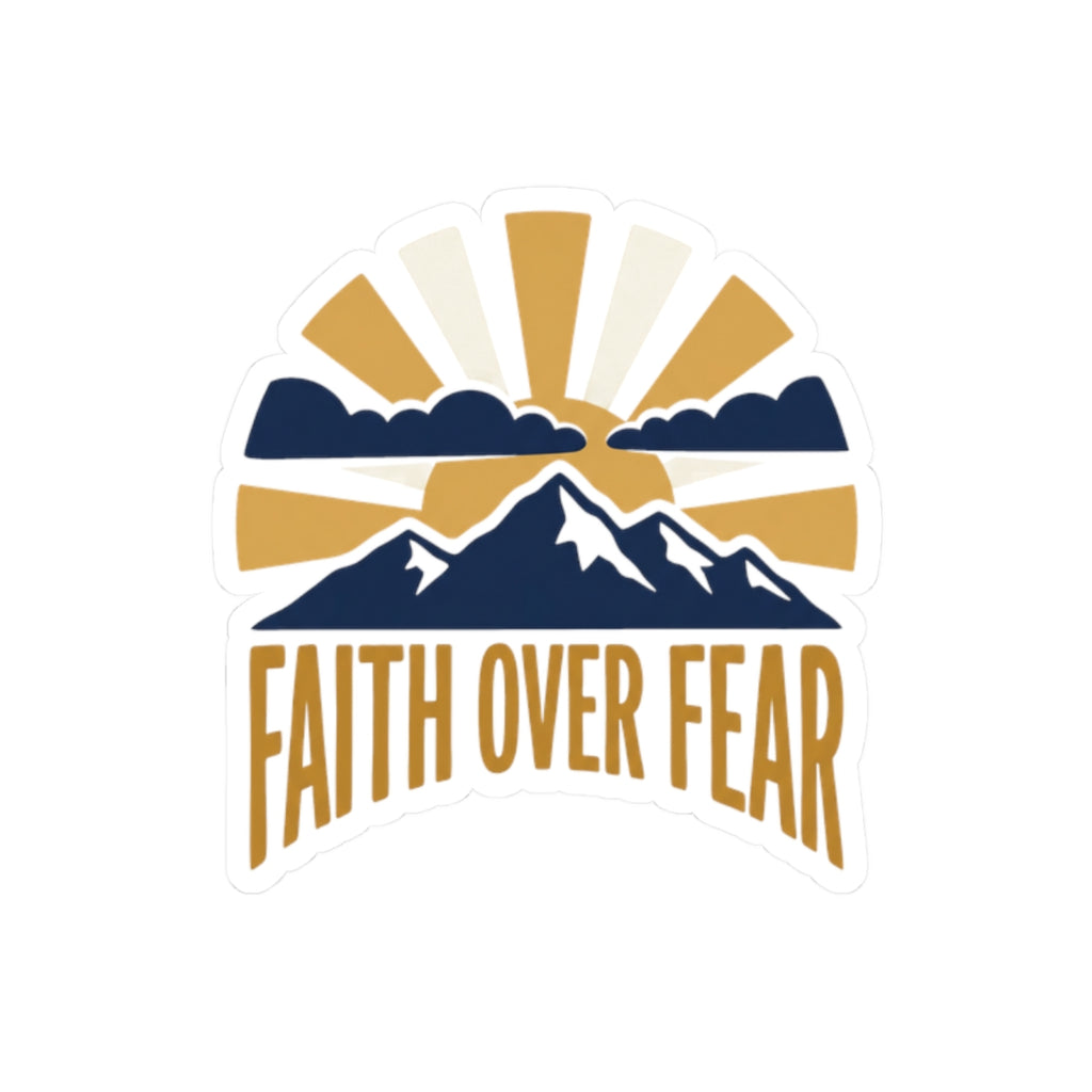 Faith Over Fear Sticker | Inspirational Christian Vinyl Decal