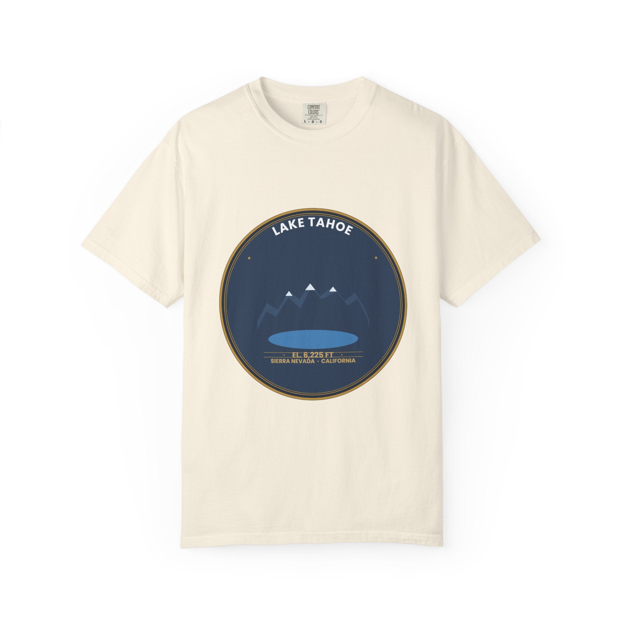 Lake Tahoe Alpine Badge Tee | Comfort Colors 1717