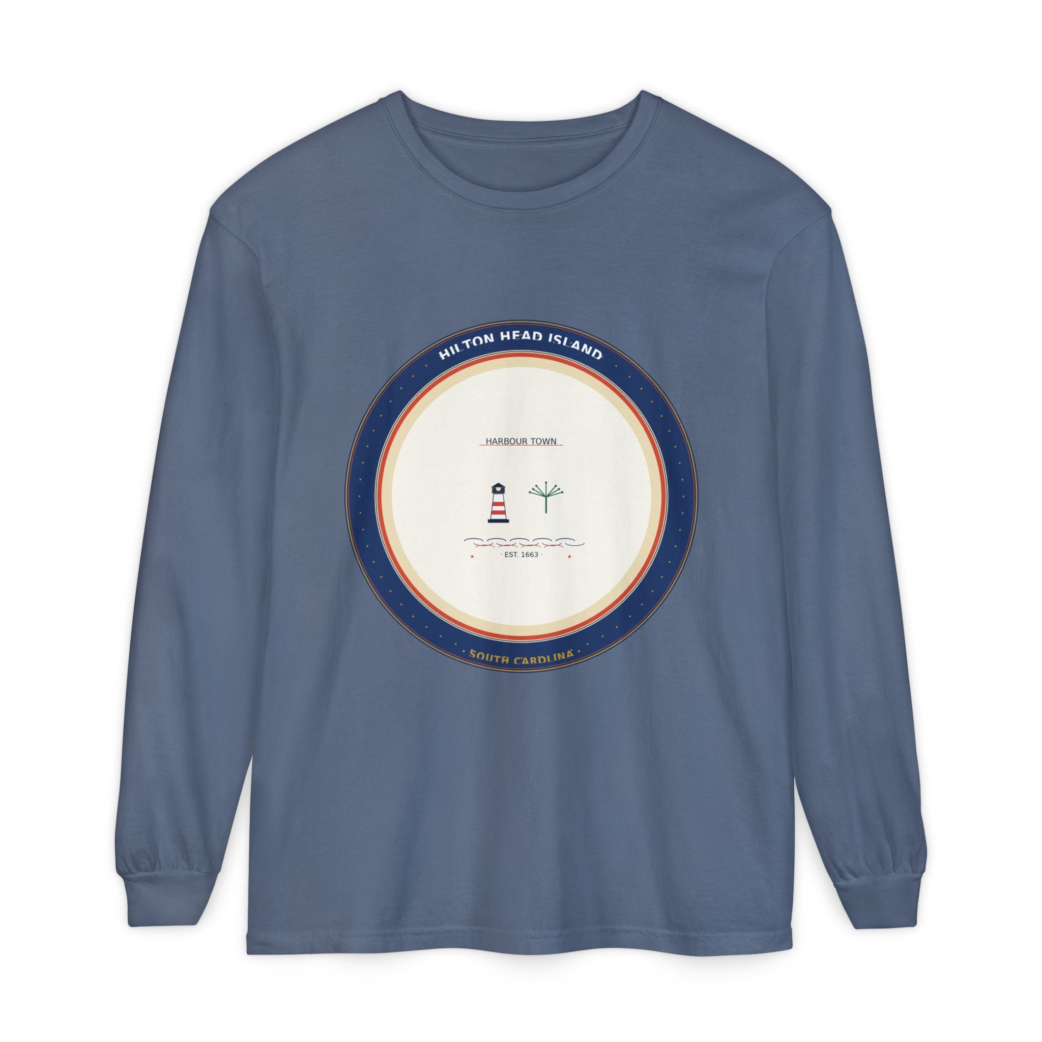 Hilton Head Island Long Sleeve Shirt | Harbour Town Badge | The Lowcountry