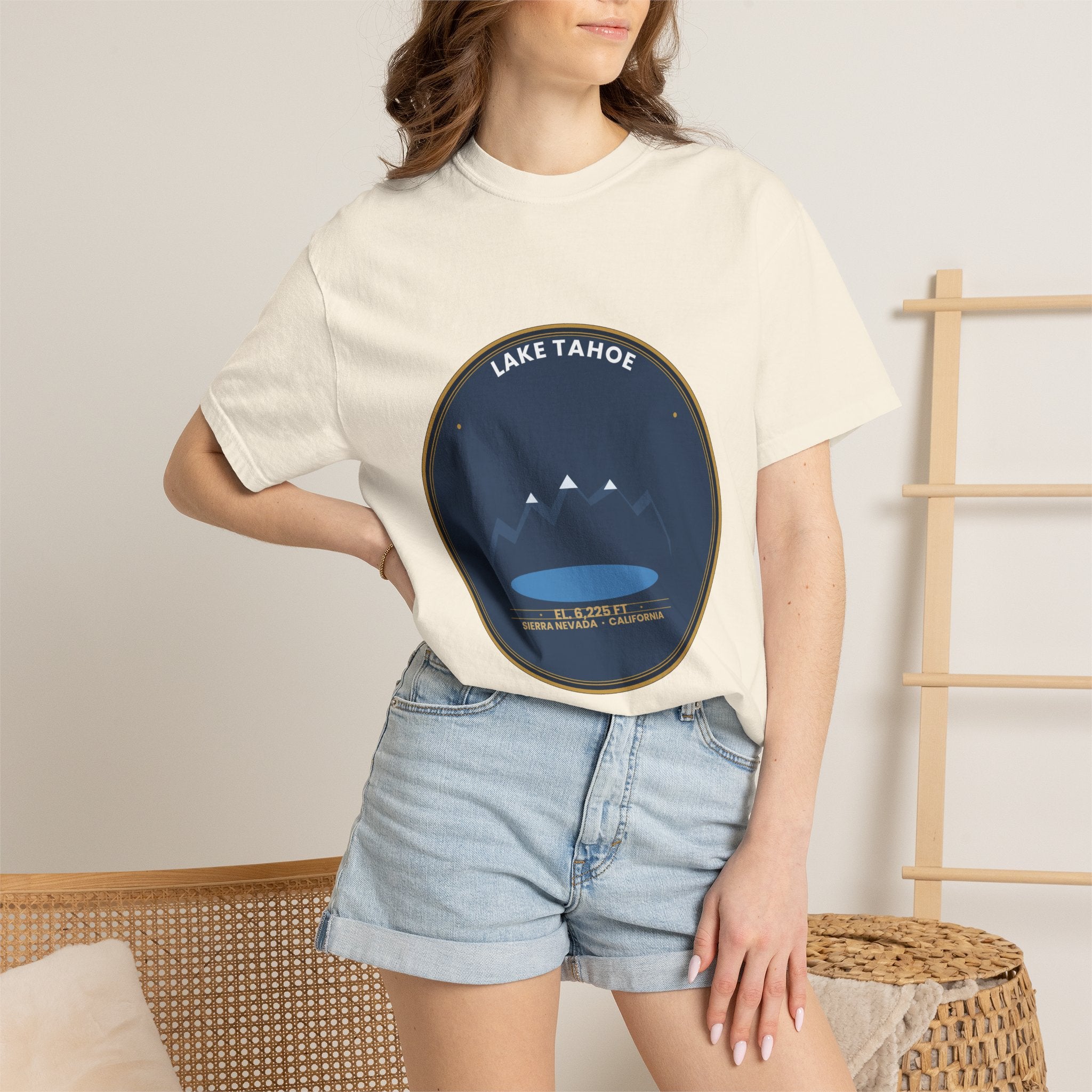 Lake Tahoe Alpine Badge Tee | Comfort Colors 1717