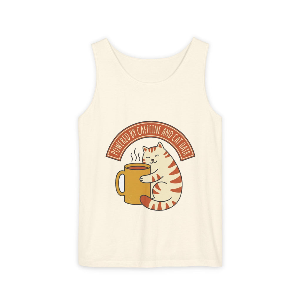 Cat Coffee Powered by Caffeine — Tank Top