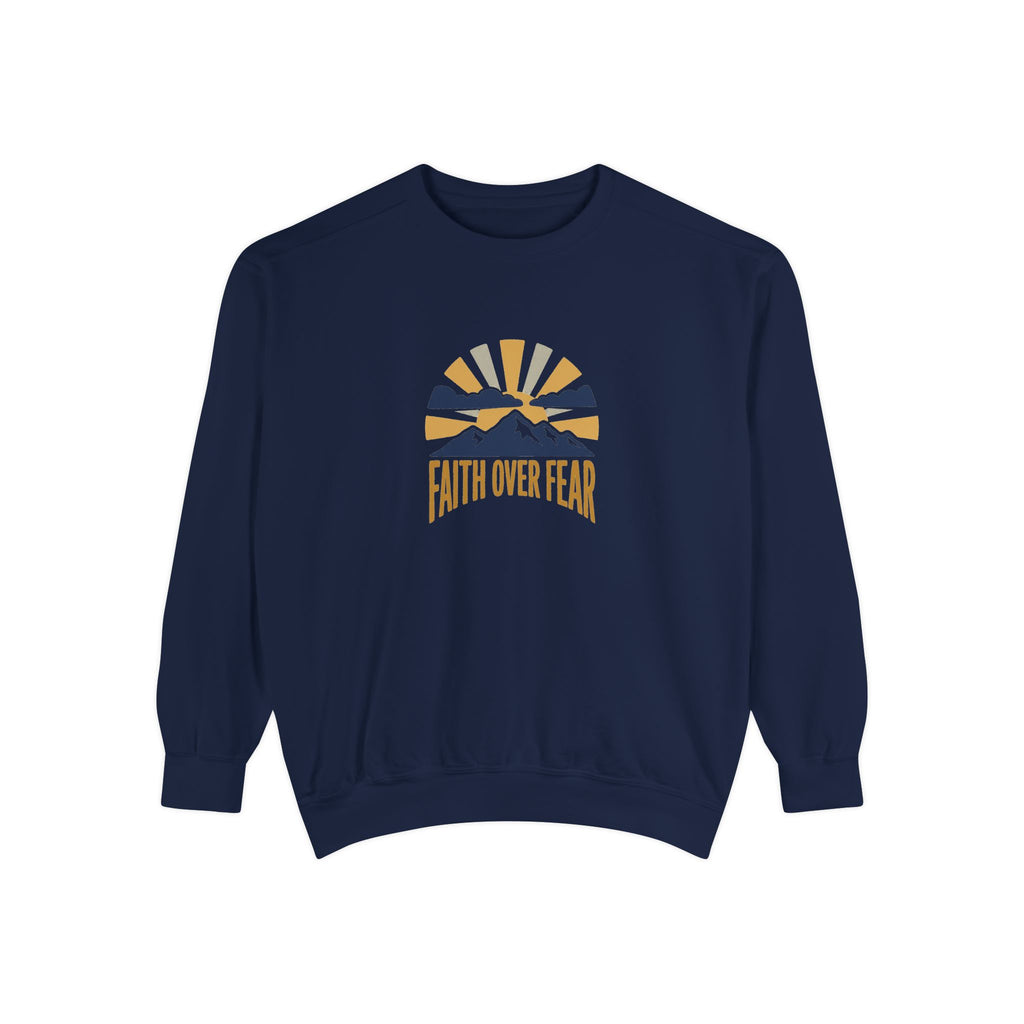 Faith Over Fear Crewneck Sweatshirt | Christian Inspirational