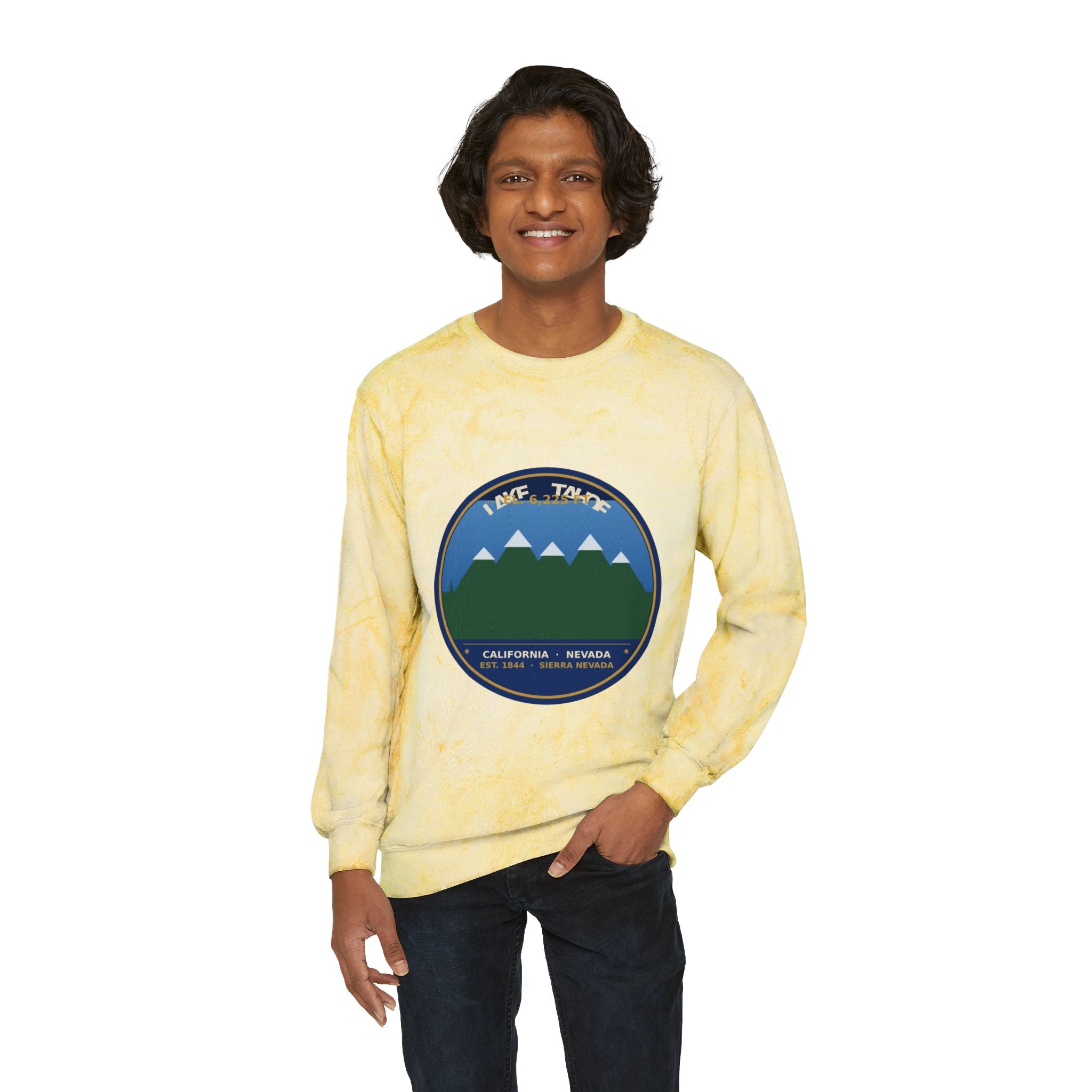 Lake Tahoe Alpine Badge Crewneck | Comfort Colors 1566