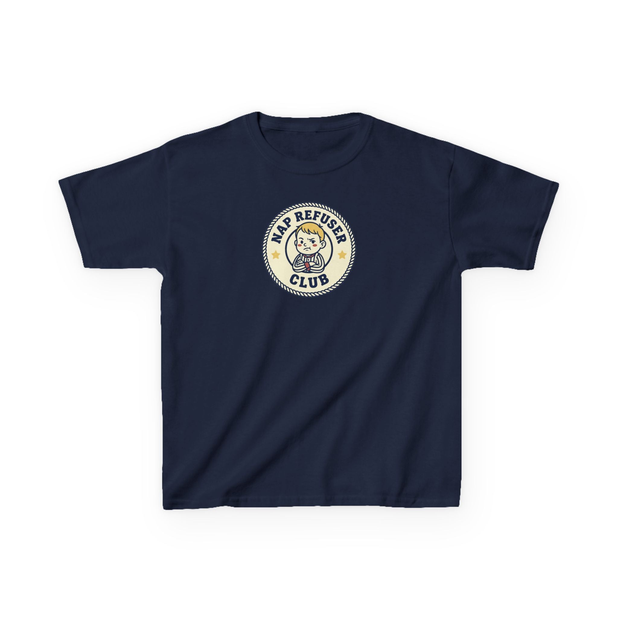 Nap Refuser Club Shirt Funny Toddler Badge Kids Tee
