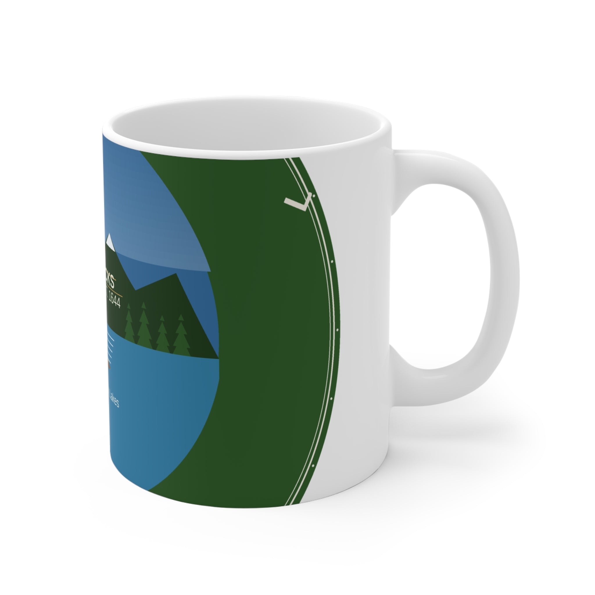 Lake George Adirondacks Badge Coffee Mug