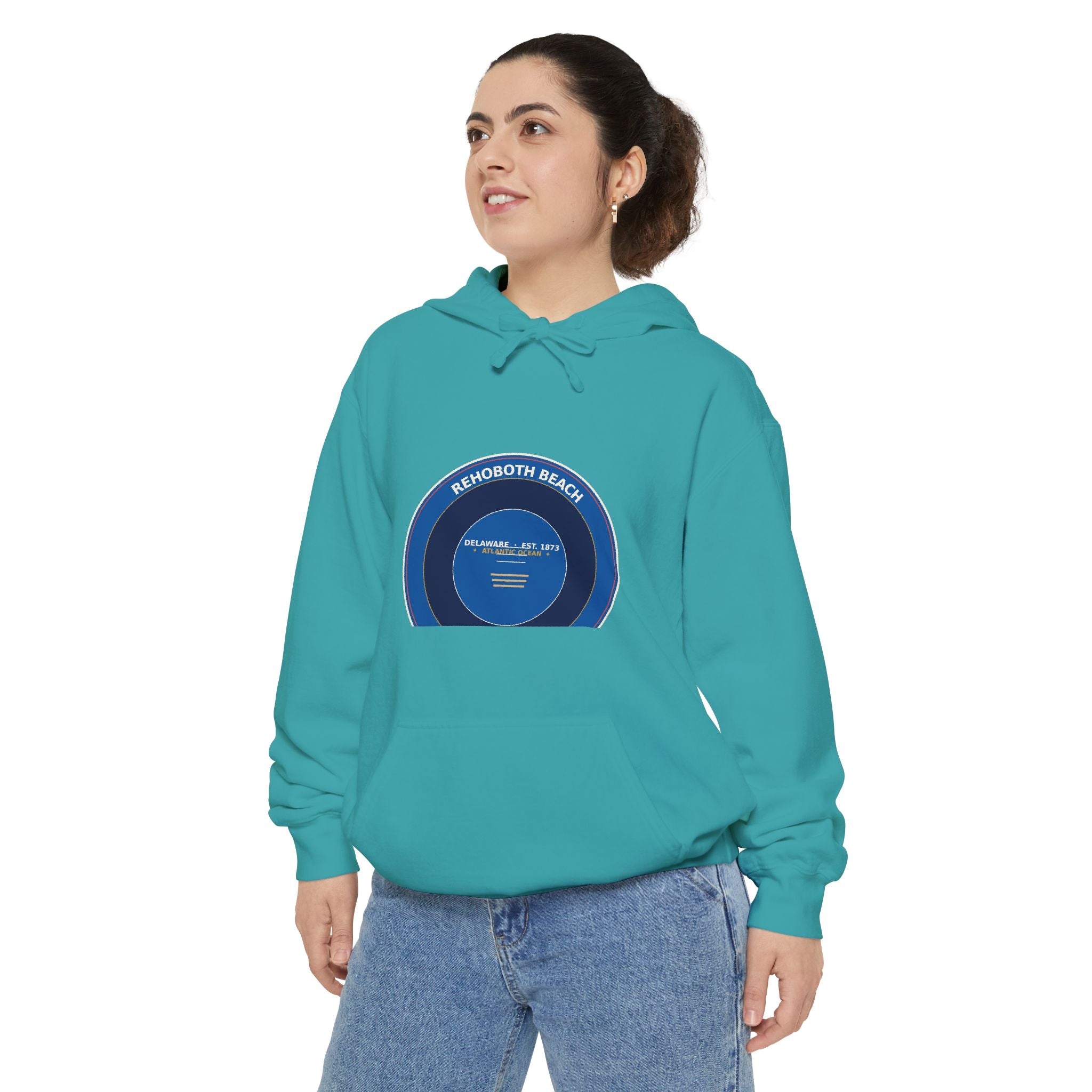 Rehoboth Beach Delaware Hoodie | Vintage Boardwalk Badge