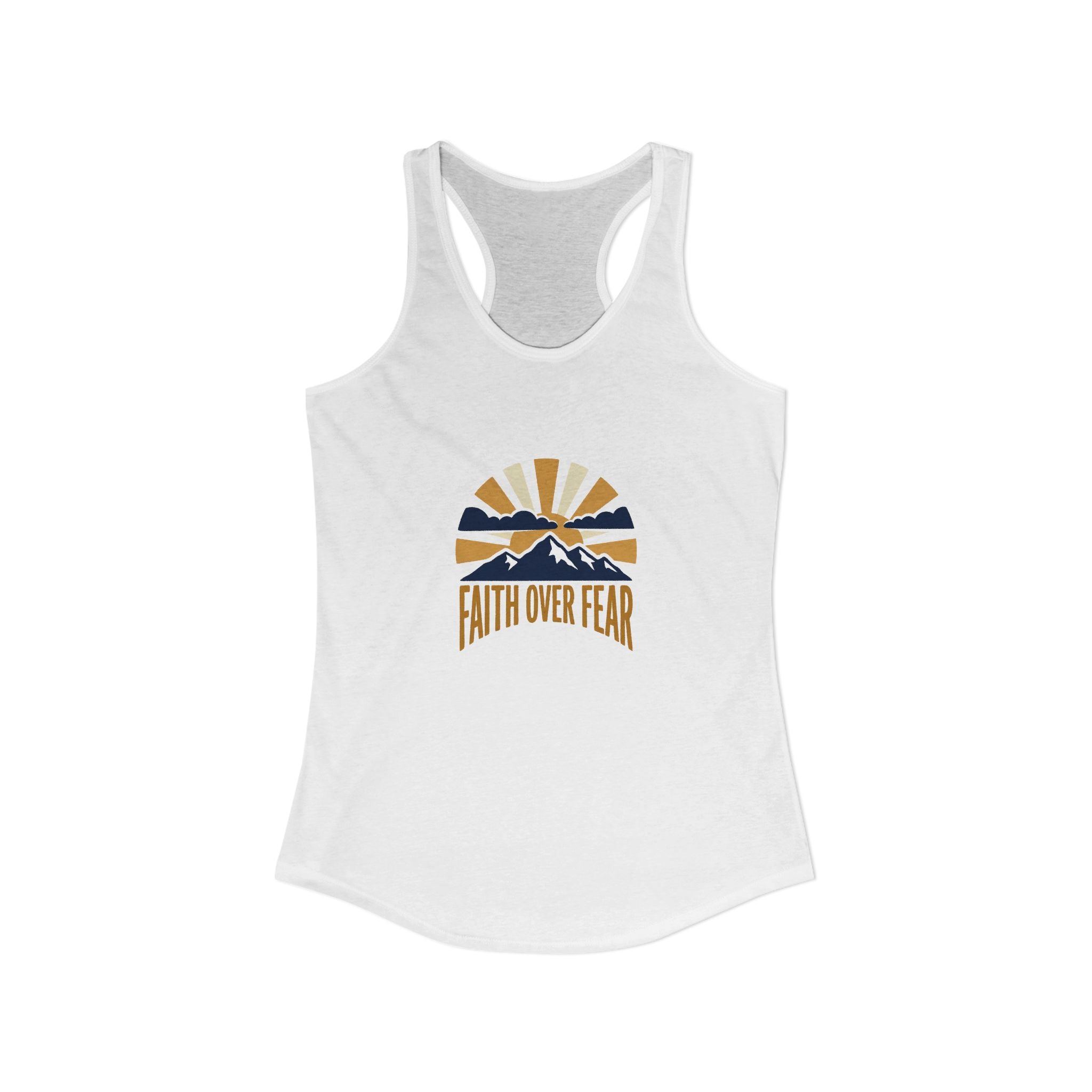 Faith Over Fear Tank Top | Inspirational Christian Racerback Tank