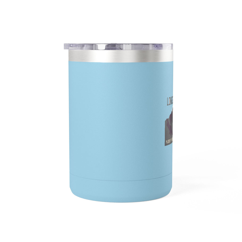 Longs Peak Colorado 15oz Tumbler — RMNP hiking coffee tumbler detail