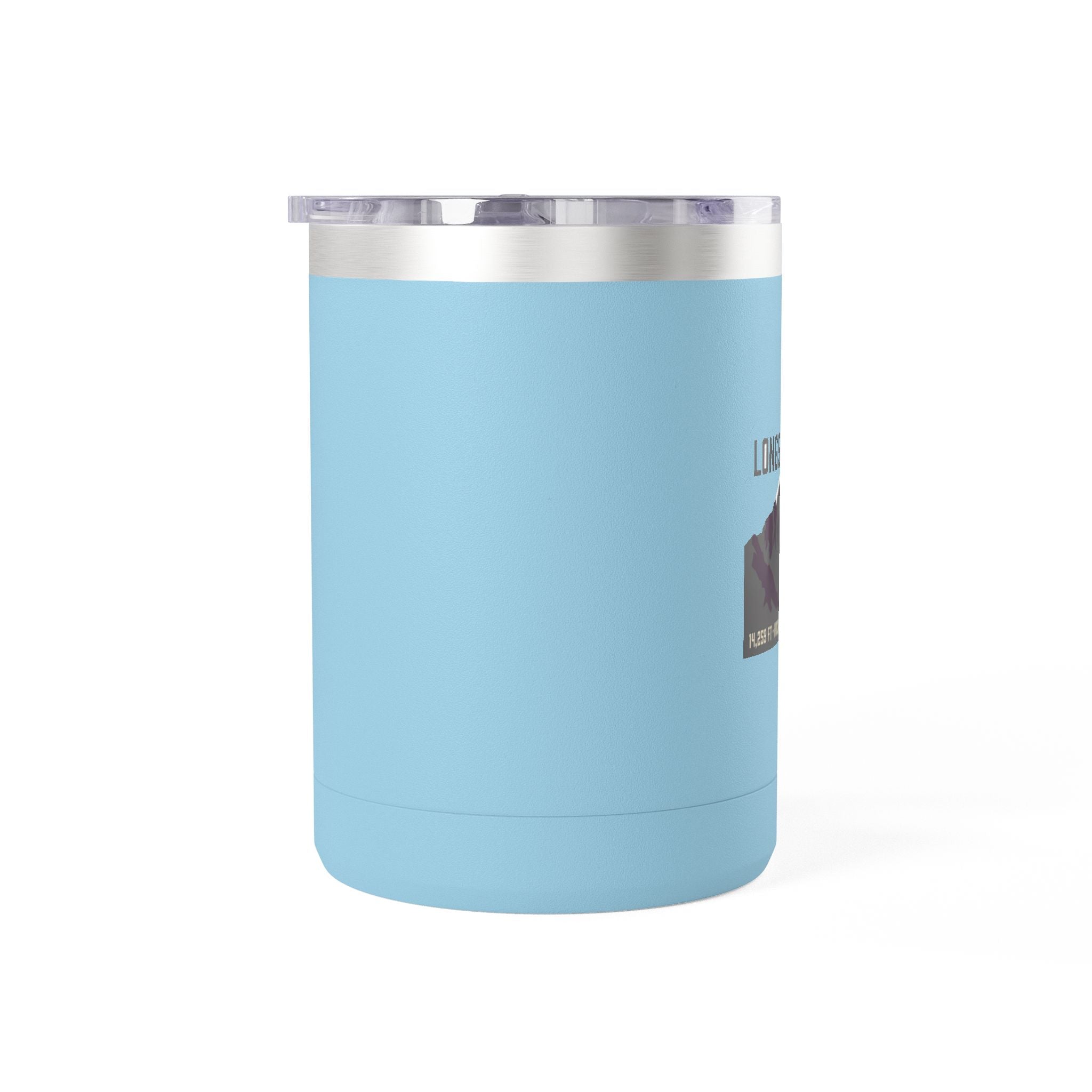 Longs Peak Colorado 15oz Tumbler — RMNP hiking coffee tumbler detail