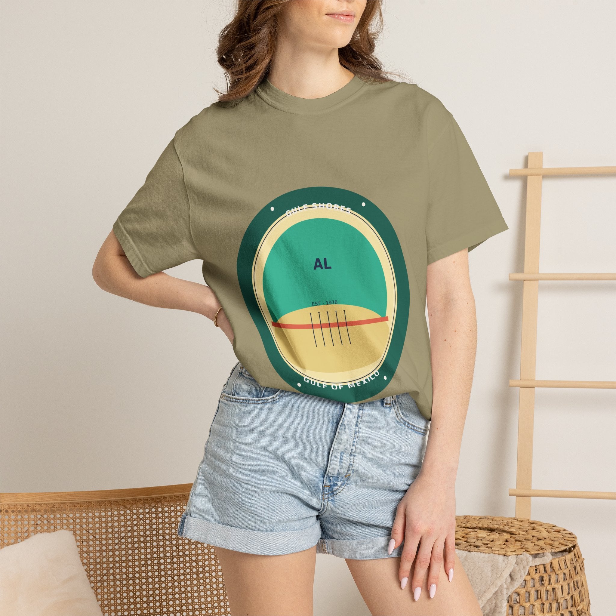 Gulf Shores Alabama Tee | Coastal Badge Art