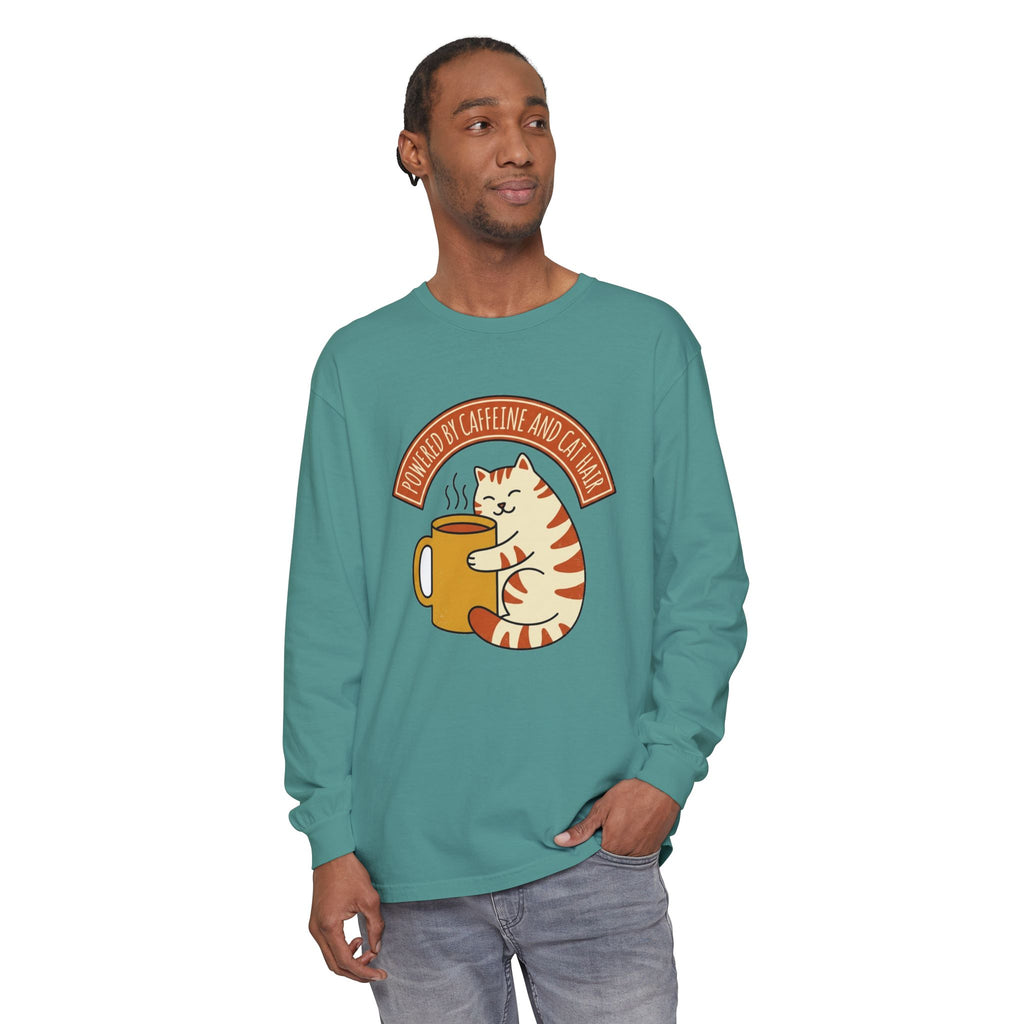 Cat Coffee | Powered by Caffeine Long Sleeve