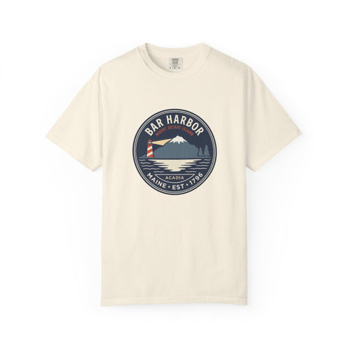 Bar Harbor Maine T-Shirt | Acadia Vintage Badge Tee