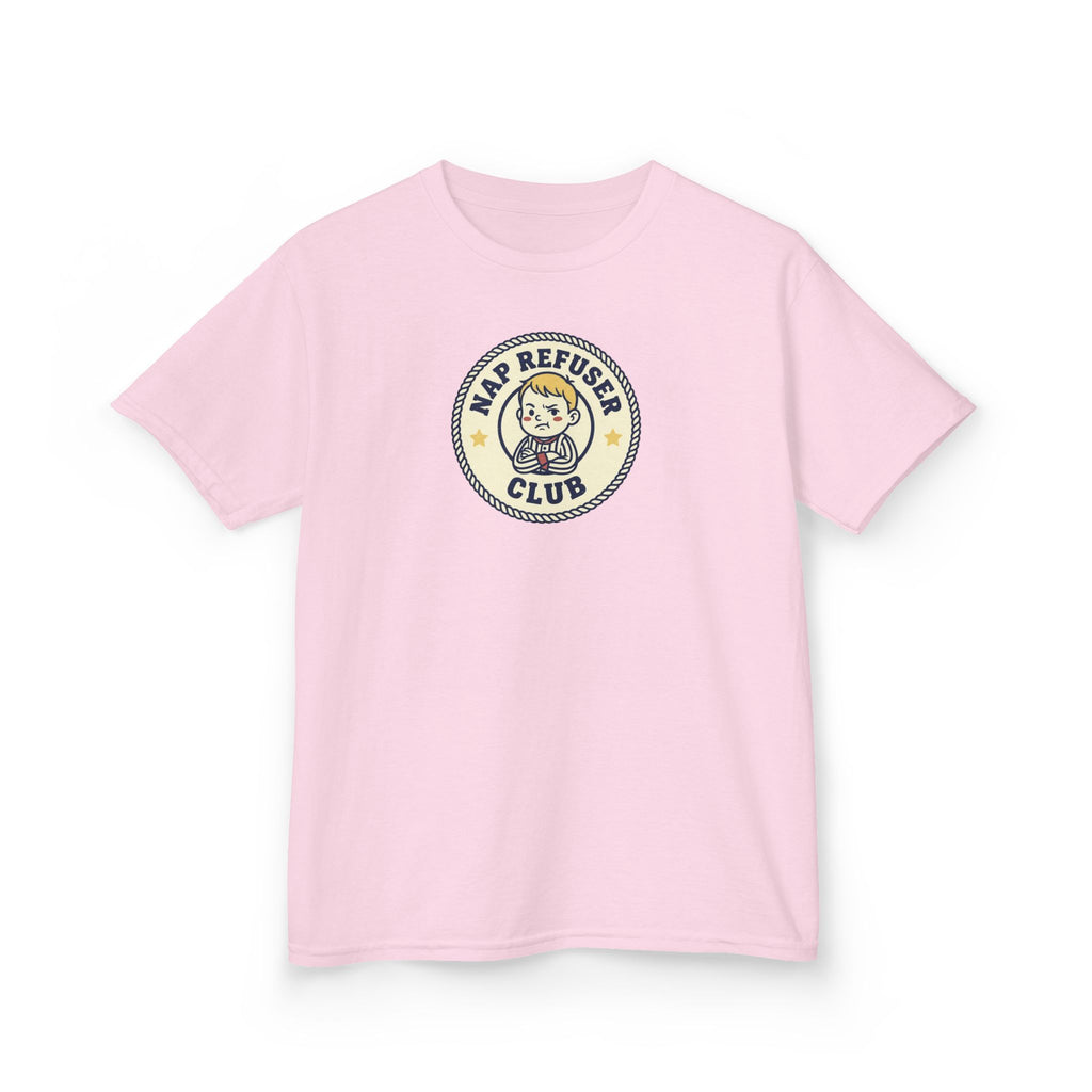 Nap Refuser Club Shirt Funny Toddler Badge Kids Tee