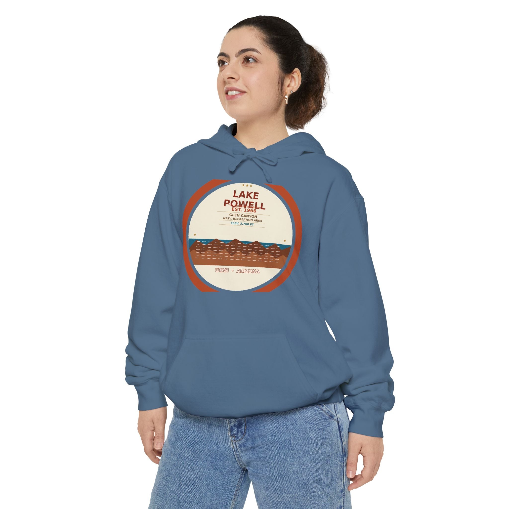 Lake Powell Desert Badge Hoodie | Comfort Colors 1567