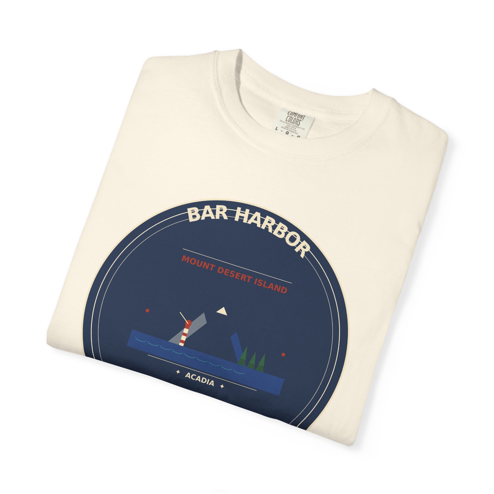 Bar Harbor Maine T-Shirt | Acadia Vintage Badge Tee