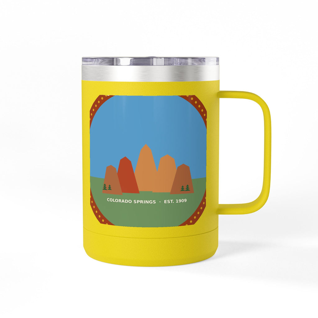 Garden of the Gods Colorado Badge 15oz Tumbler