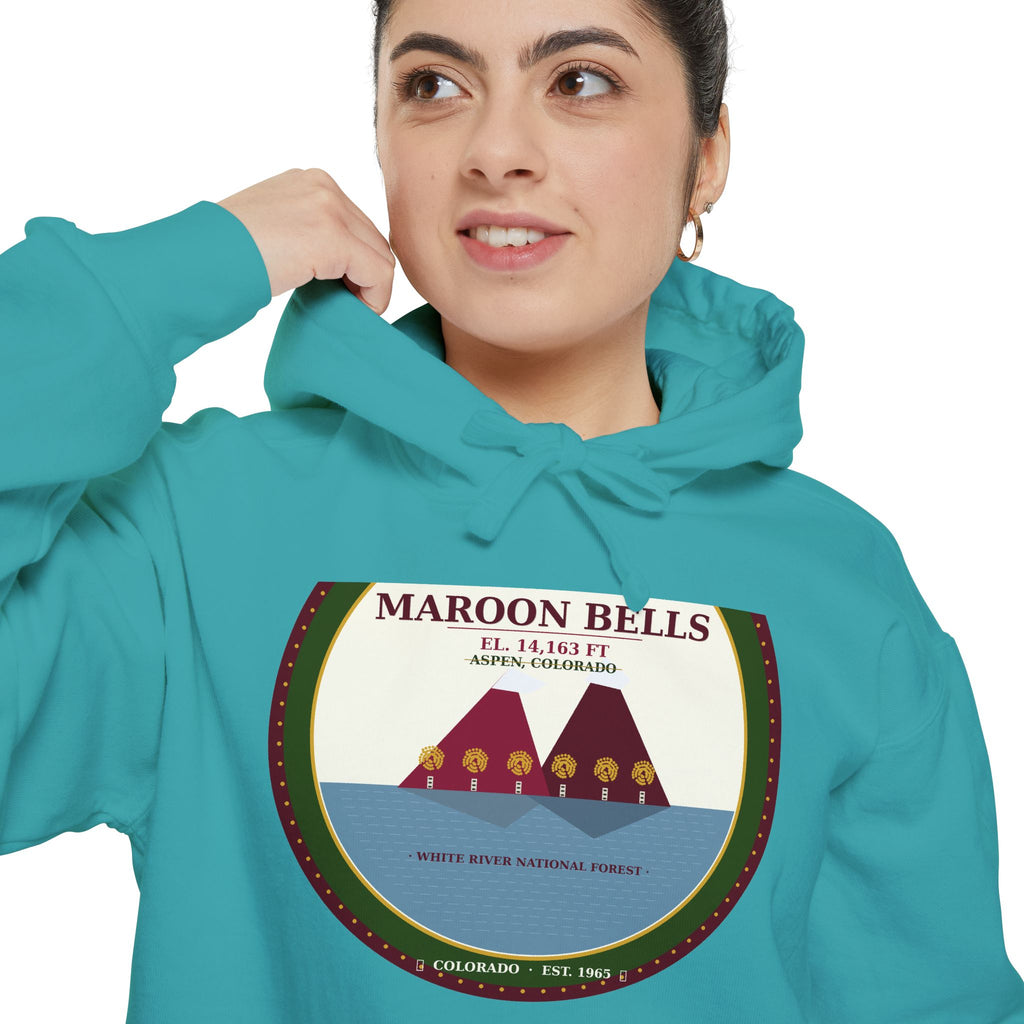 Maroon Bells Badge Hoodie — Colorado 14er