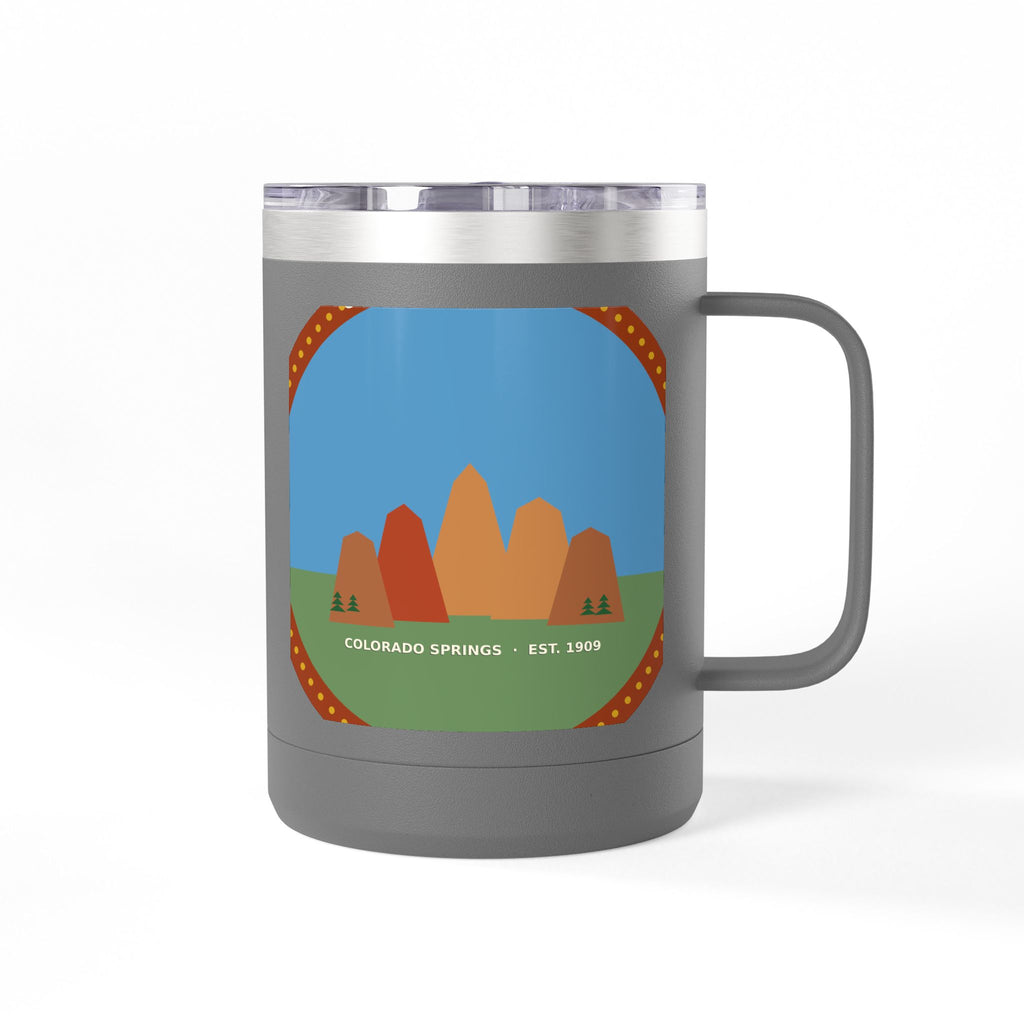 Garden of the Gods Colorado Badge 15oz Tumbler