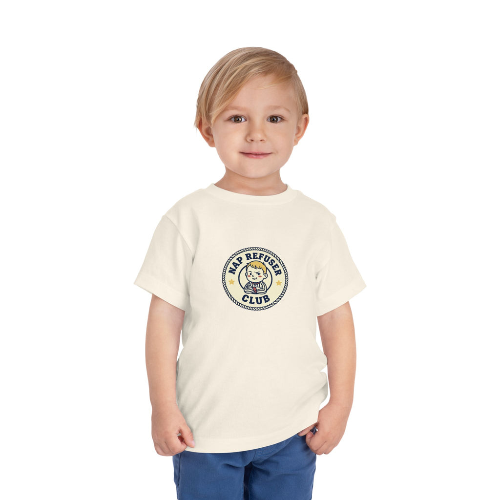 Nap Refuser Club Toddler Shirt Funny Nap Badge Tee