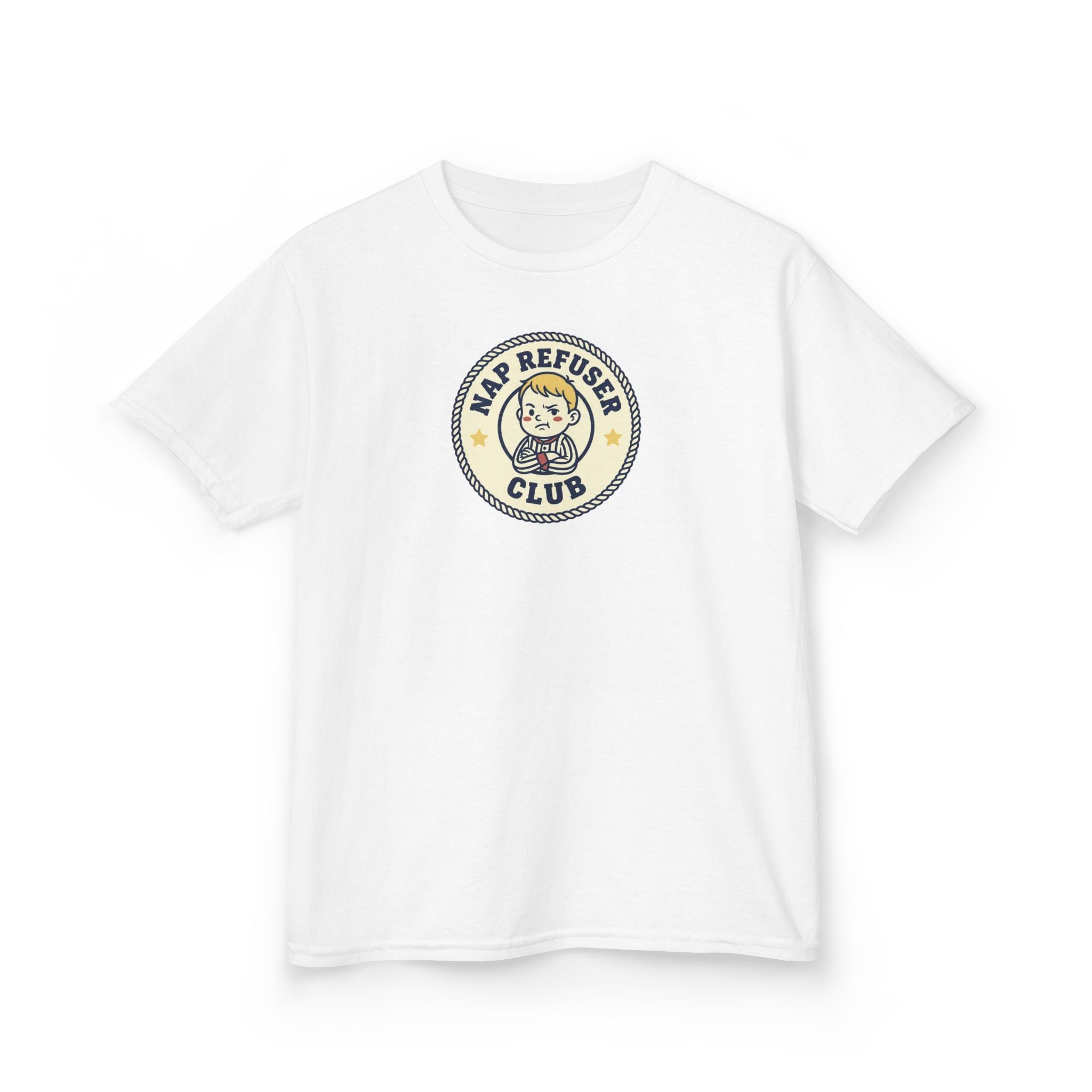 Nap Refuser Club Shirt Funny Toddler Badge Kids Tee
