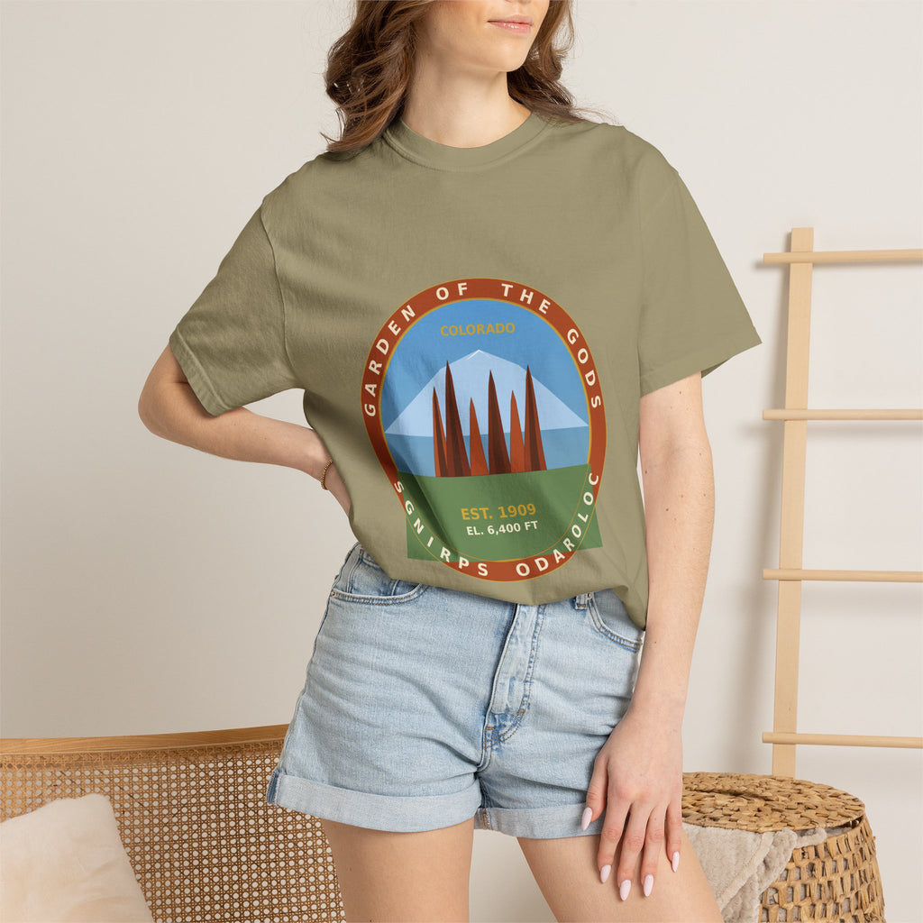Garden of the Gods Colorado Badge T-Shirt