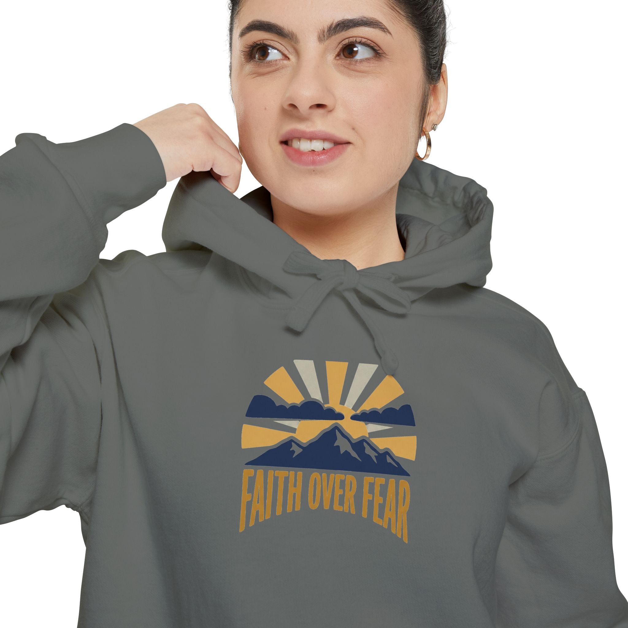 Faith Over Fear Hoodie | Inspirational Christian Sweatshirt