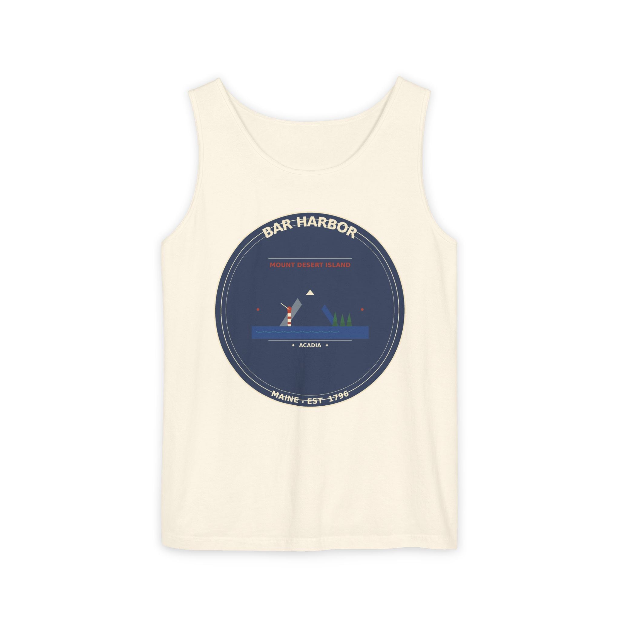 Bar Harbor Maine Tank Top | Acadia Vintage Badge Tank