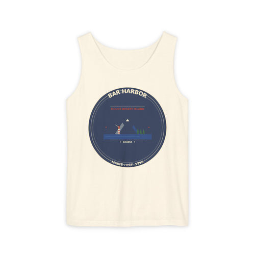 Bar Harbor Maine Tank Top | Acadia Vintage Badge Tank