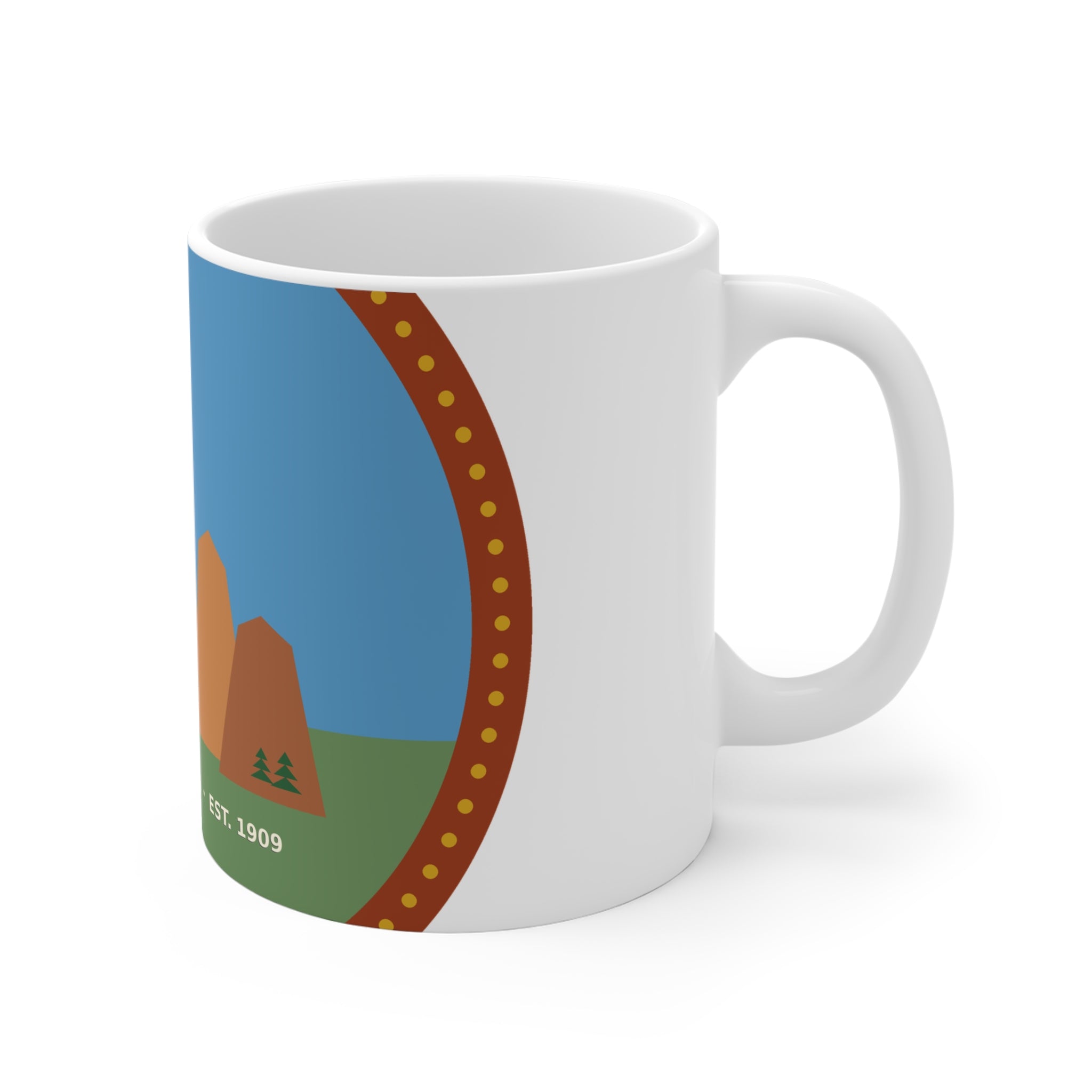Garden of the Gods Colorado Badge Mug