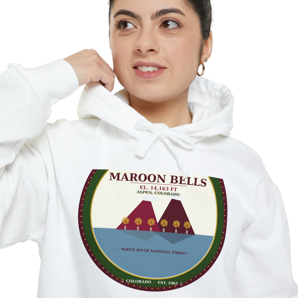 Maroon Bells Badge Hoodie — Colorado 14er