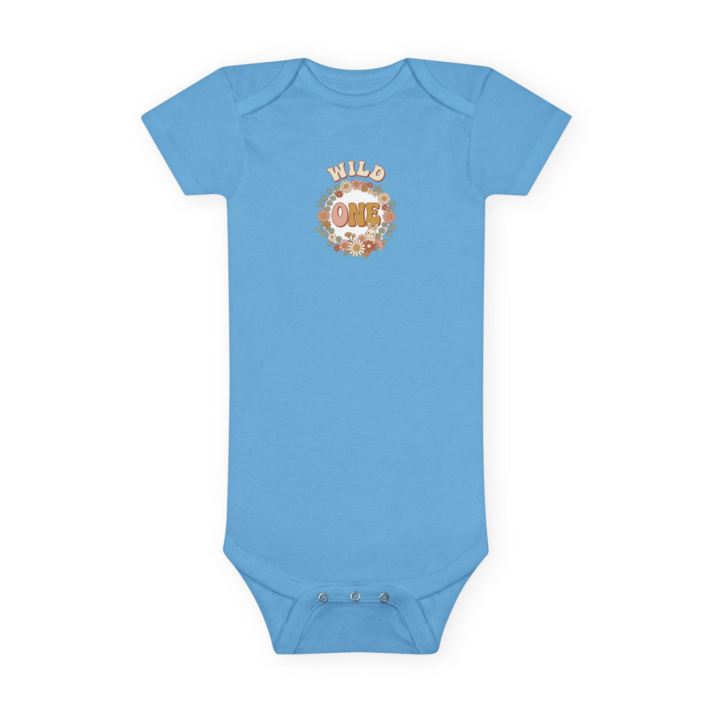 Wild One 1st Birthday Baby Bodysuit Boho Bunny Outfit