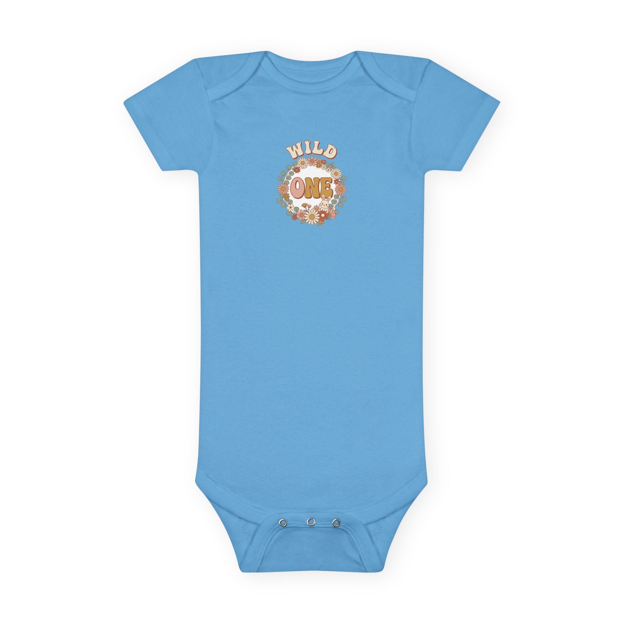 Wild One 1st Birthday Baby Bodysuit Boho Bunny Outfit