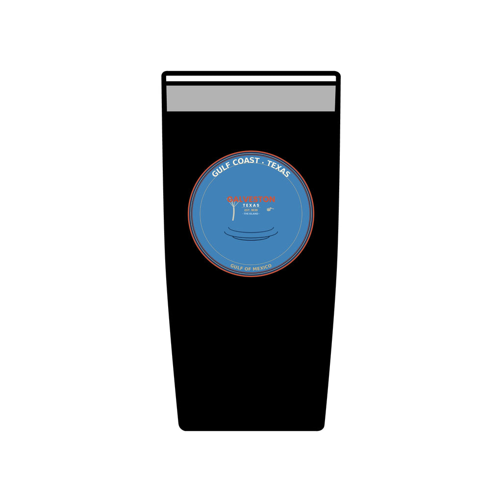 Galveston Texas Tumbler | Gulf Coast Vintage Badge | 20oz
