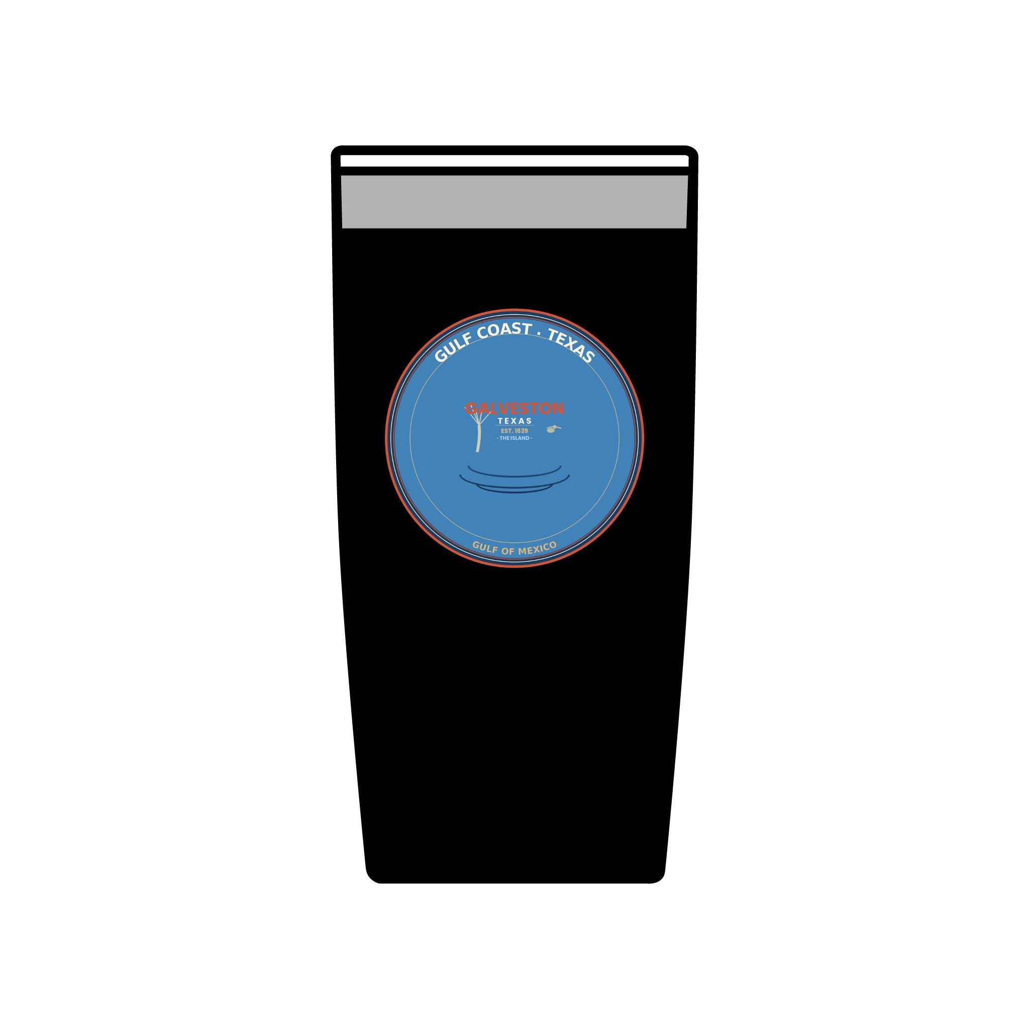 Galveston Texas Tumbler | Gulf Coast Vintage Badge | 20oz