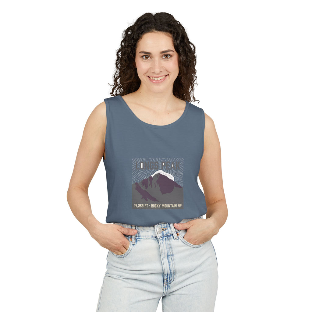 Longs Peak Tank Top | 14,259 ft Colorado 14er | Comfort Colors