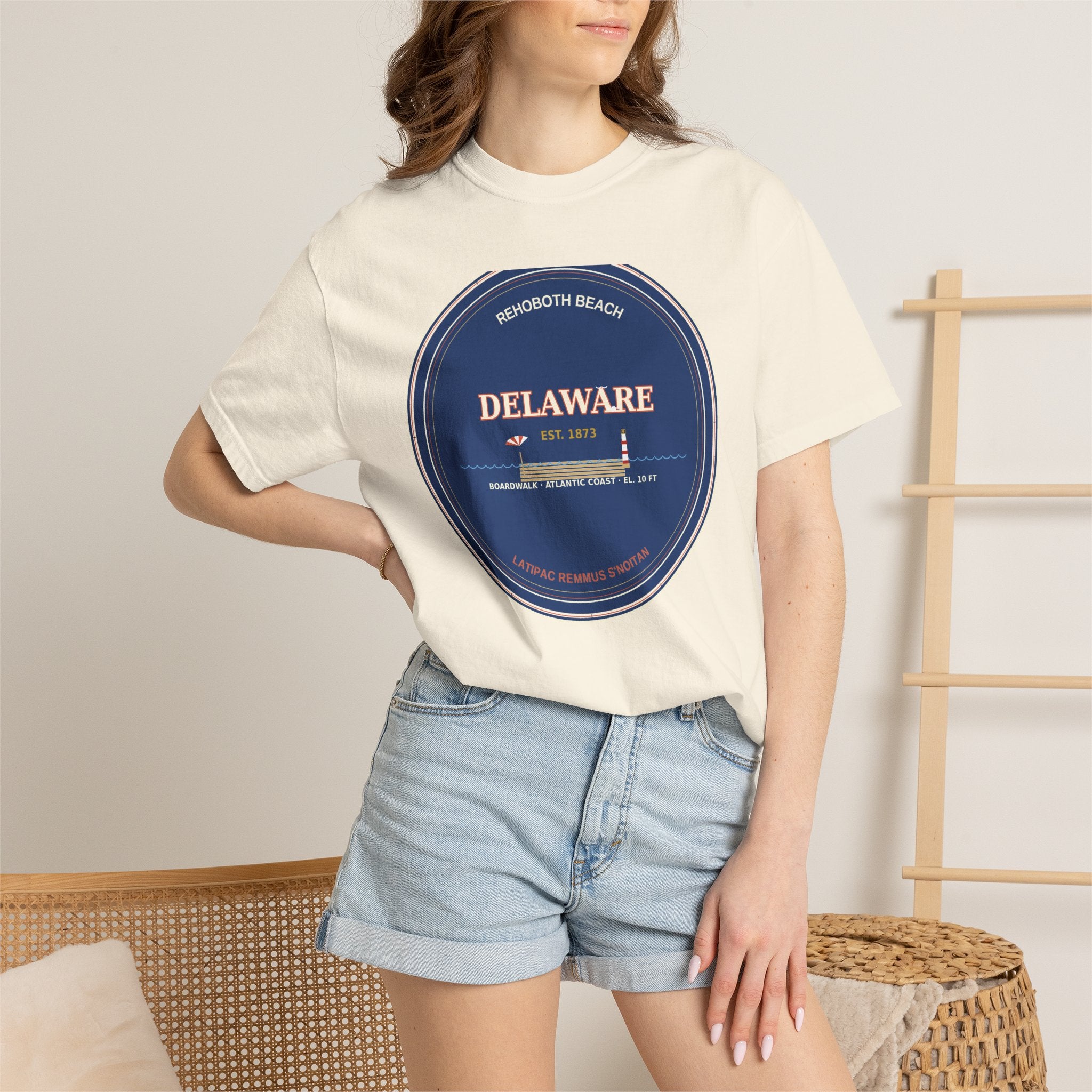 Rehoboth Beach Delaware Tee | Nation's Summer Capital Vintage Badge