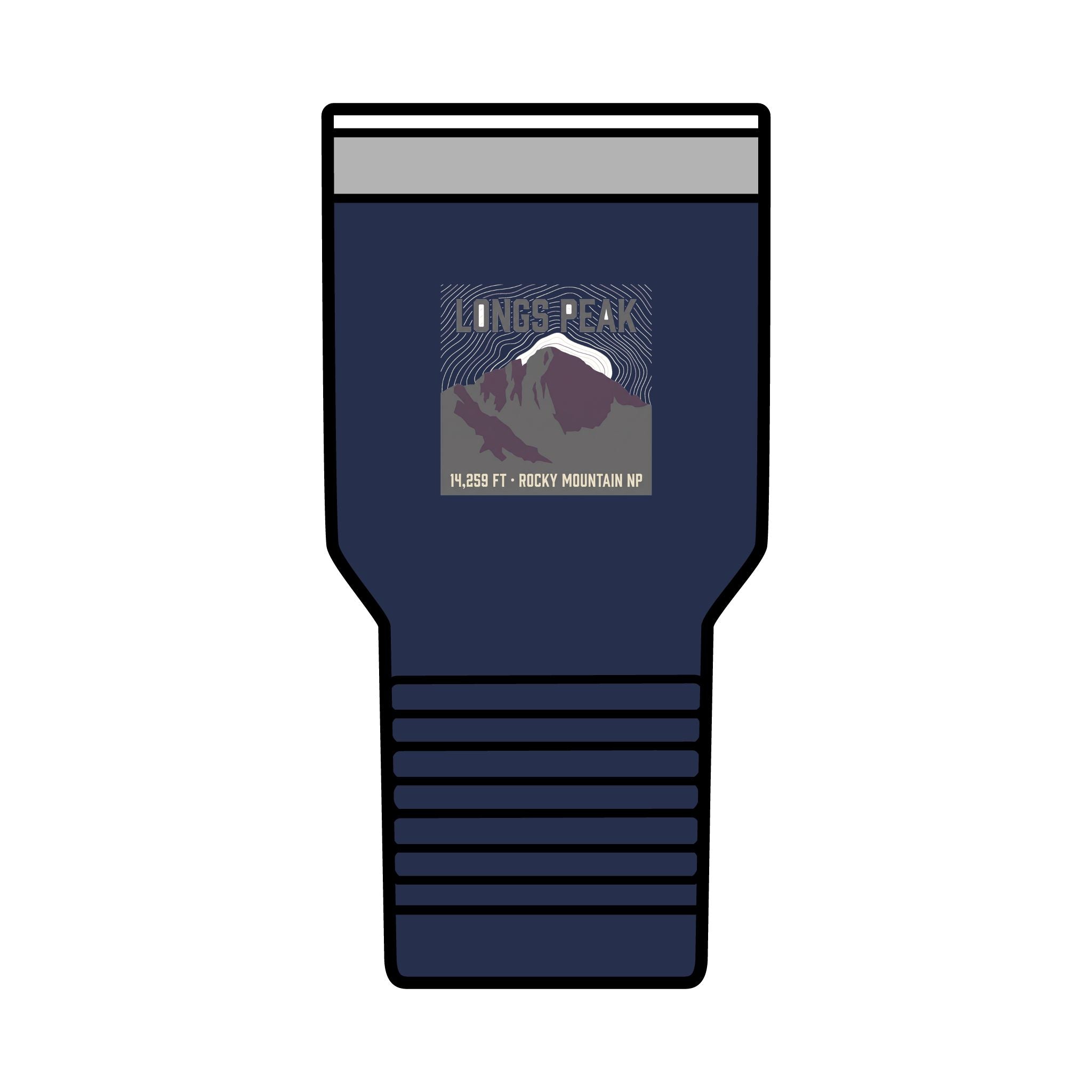 Longs Peak 30oz Tumbler | 14,259 ft Colorado 14er Insulated Tumbler